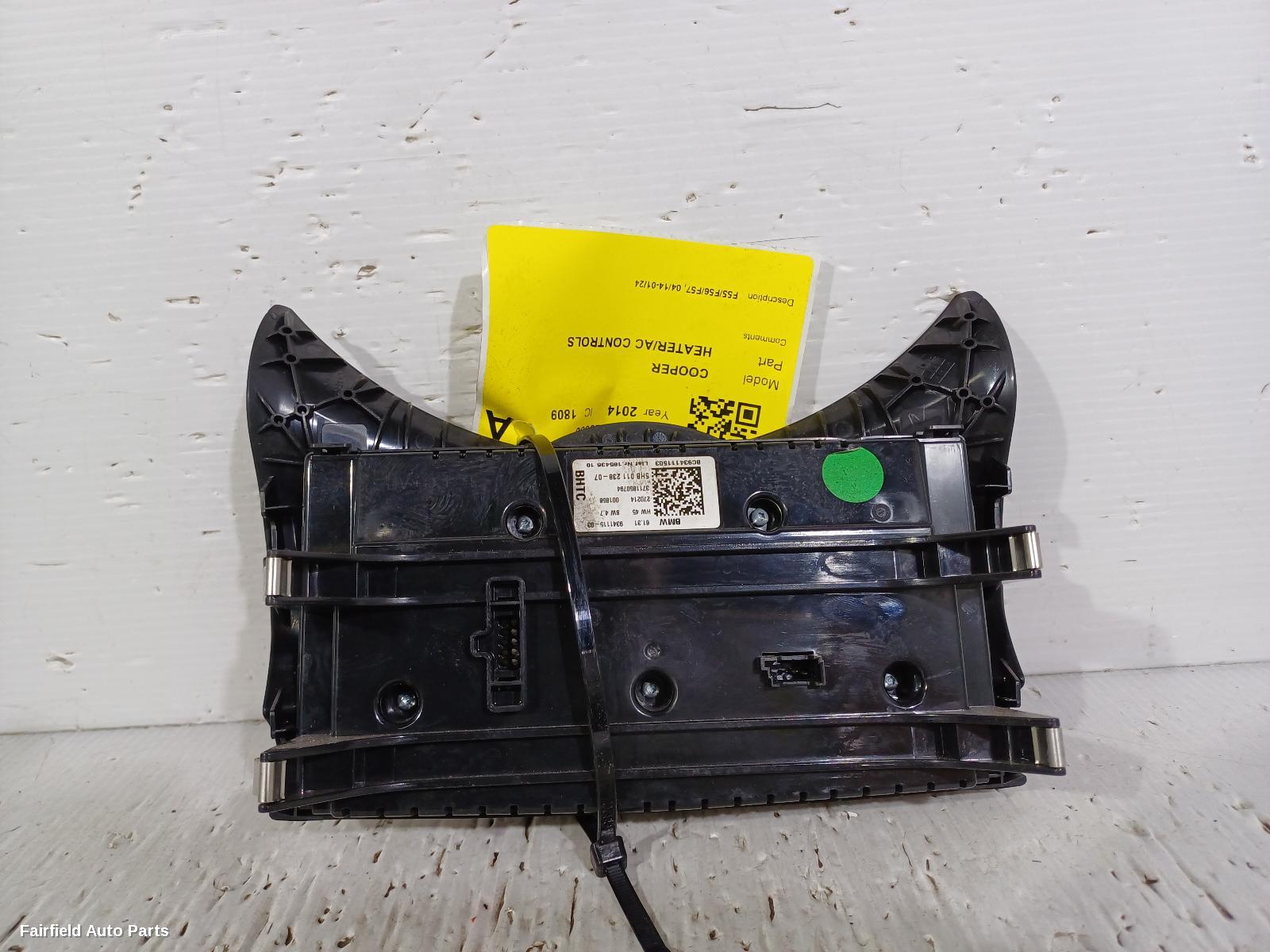 2014-2024 Mini Cooper Heater Ac Controls