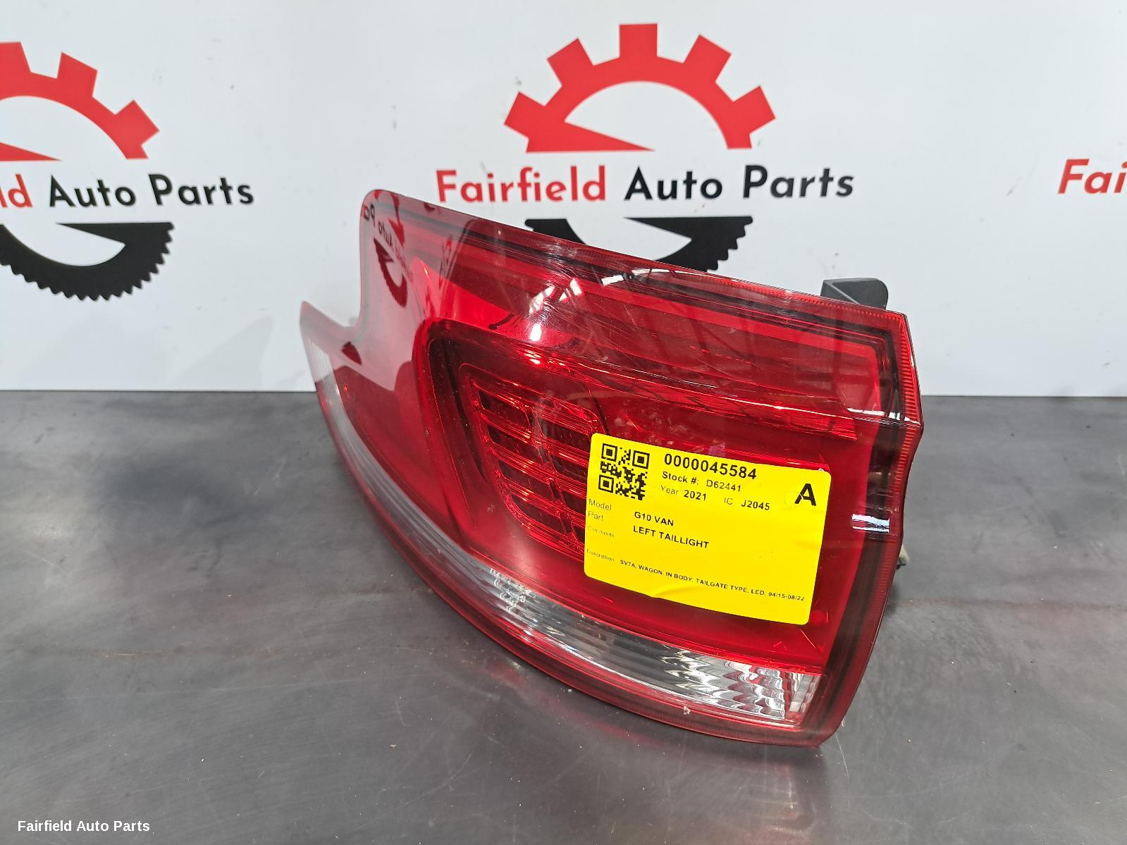 2015-2022 Ldv G10 Left Taillight