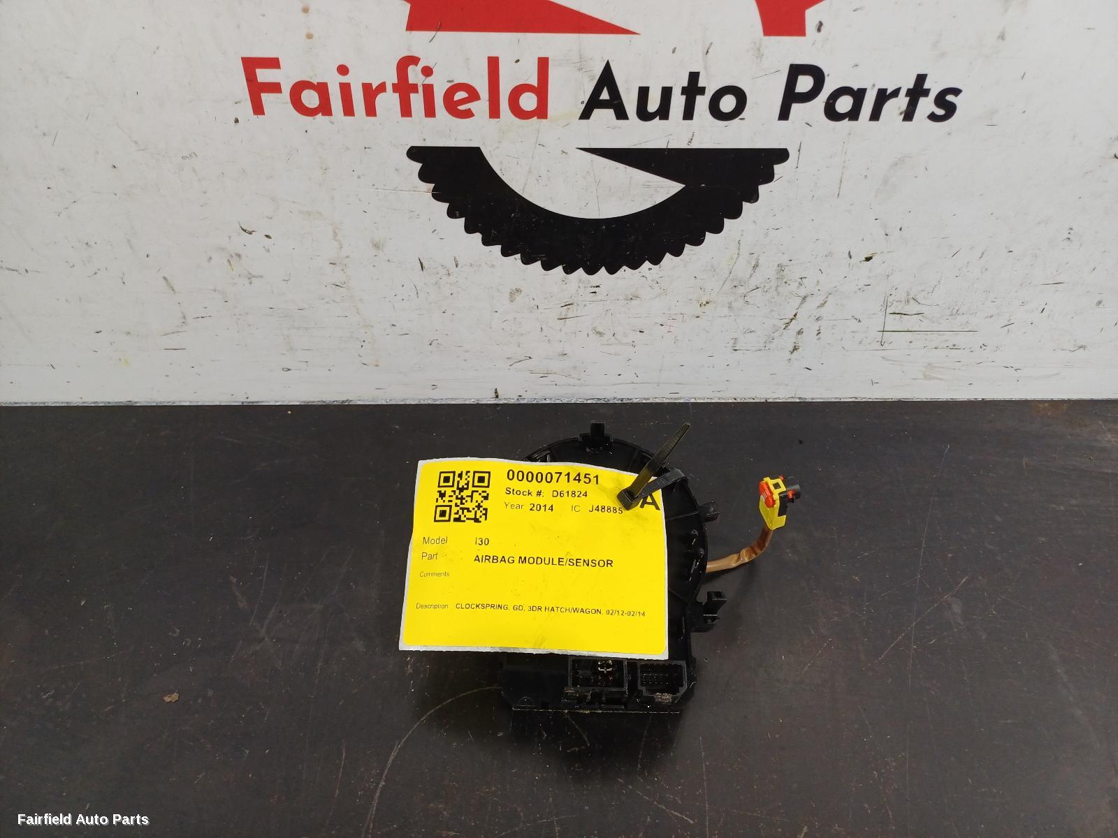 2012-2014 Hyundai I30 Airbag Module Sensor