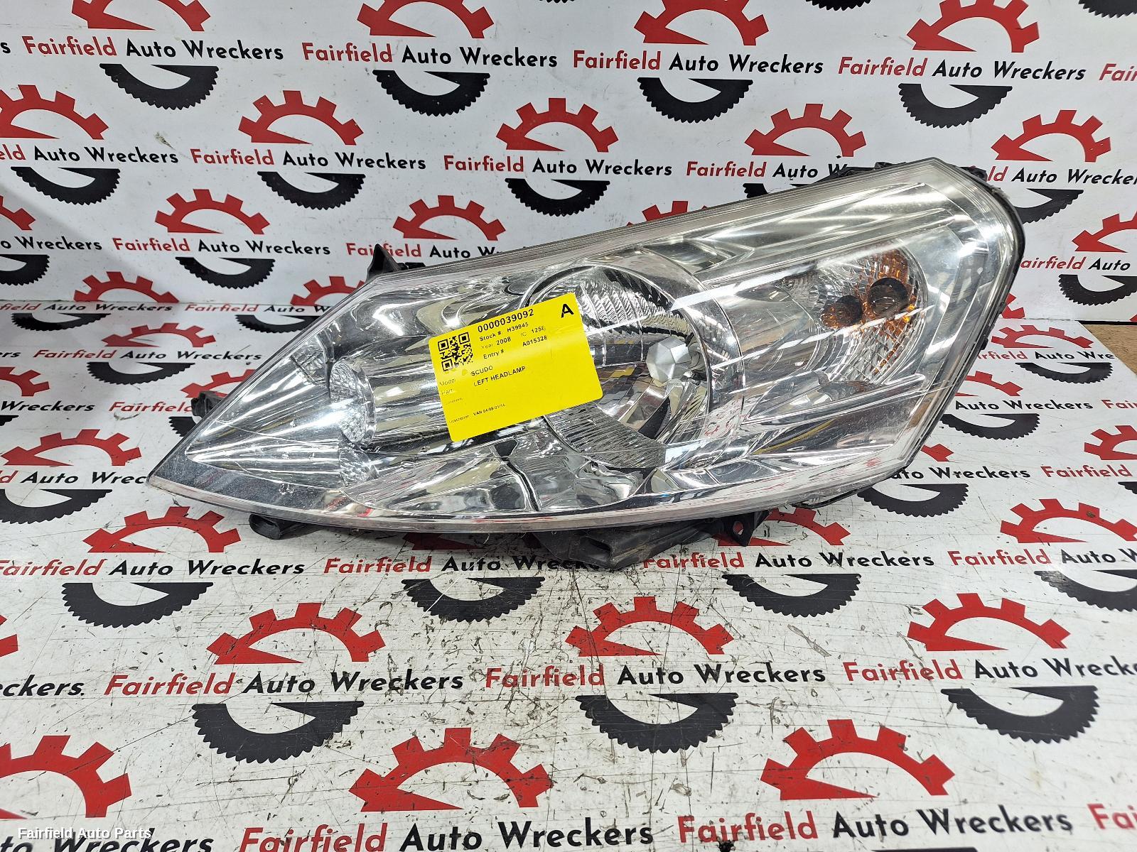 2008-2016 Fiat Scudo Left Headlamp