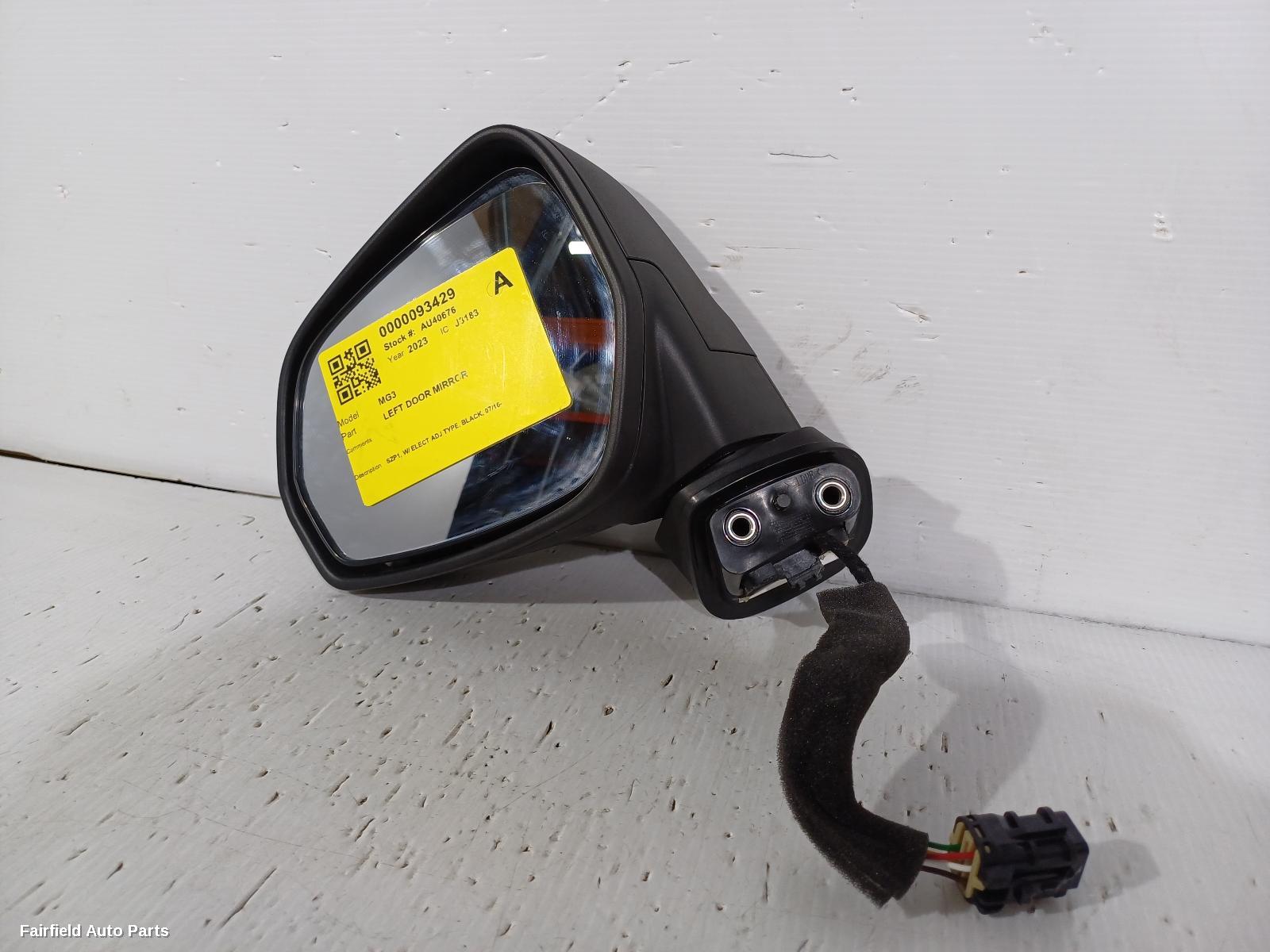 2016-2024 Mg Mg3 Left Door Mirror