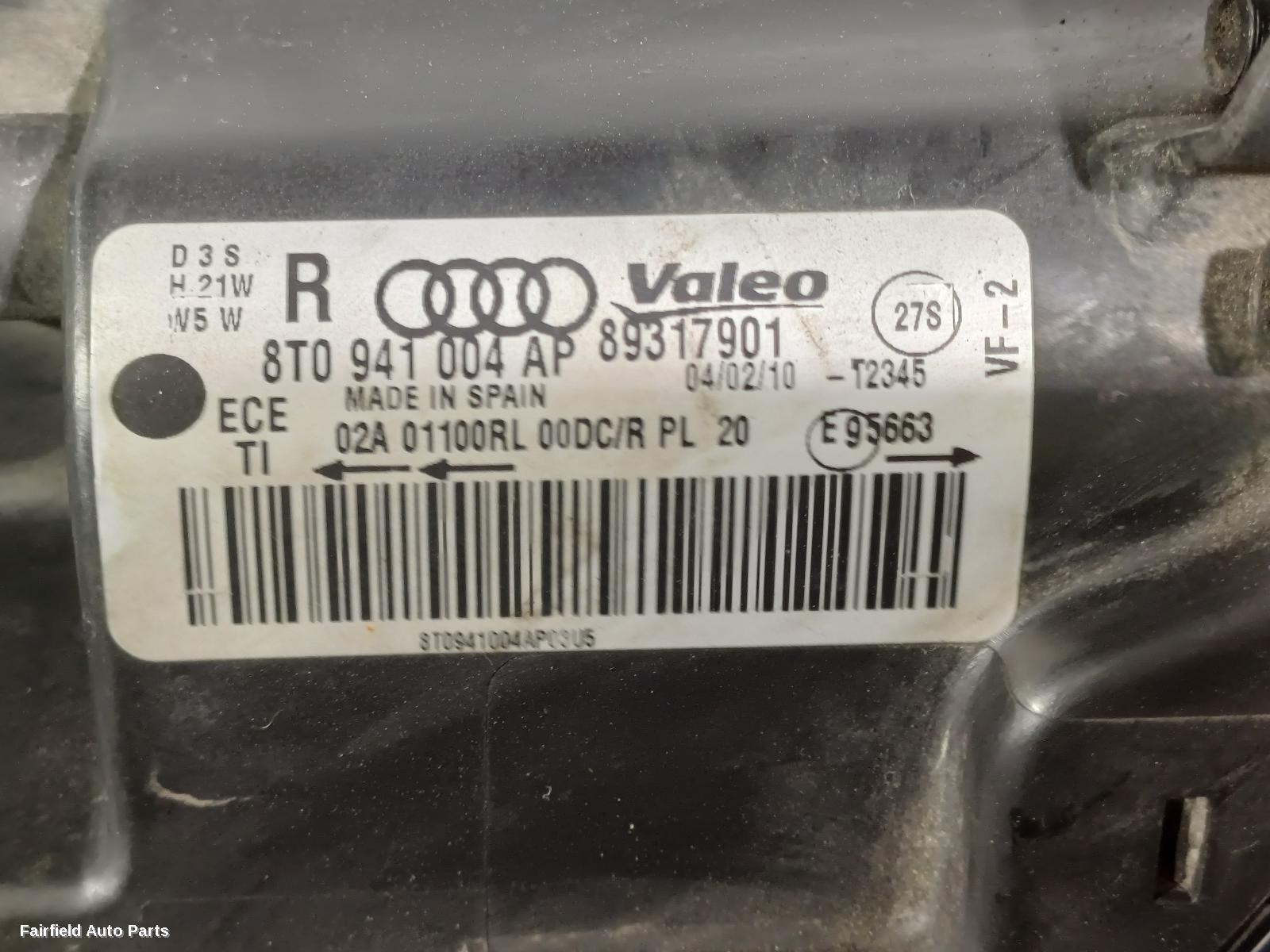 2007-2012 Audi A5 Right Headlamp