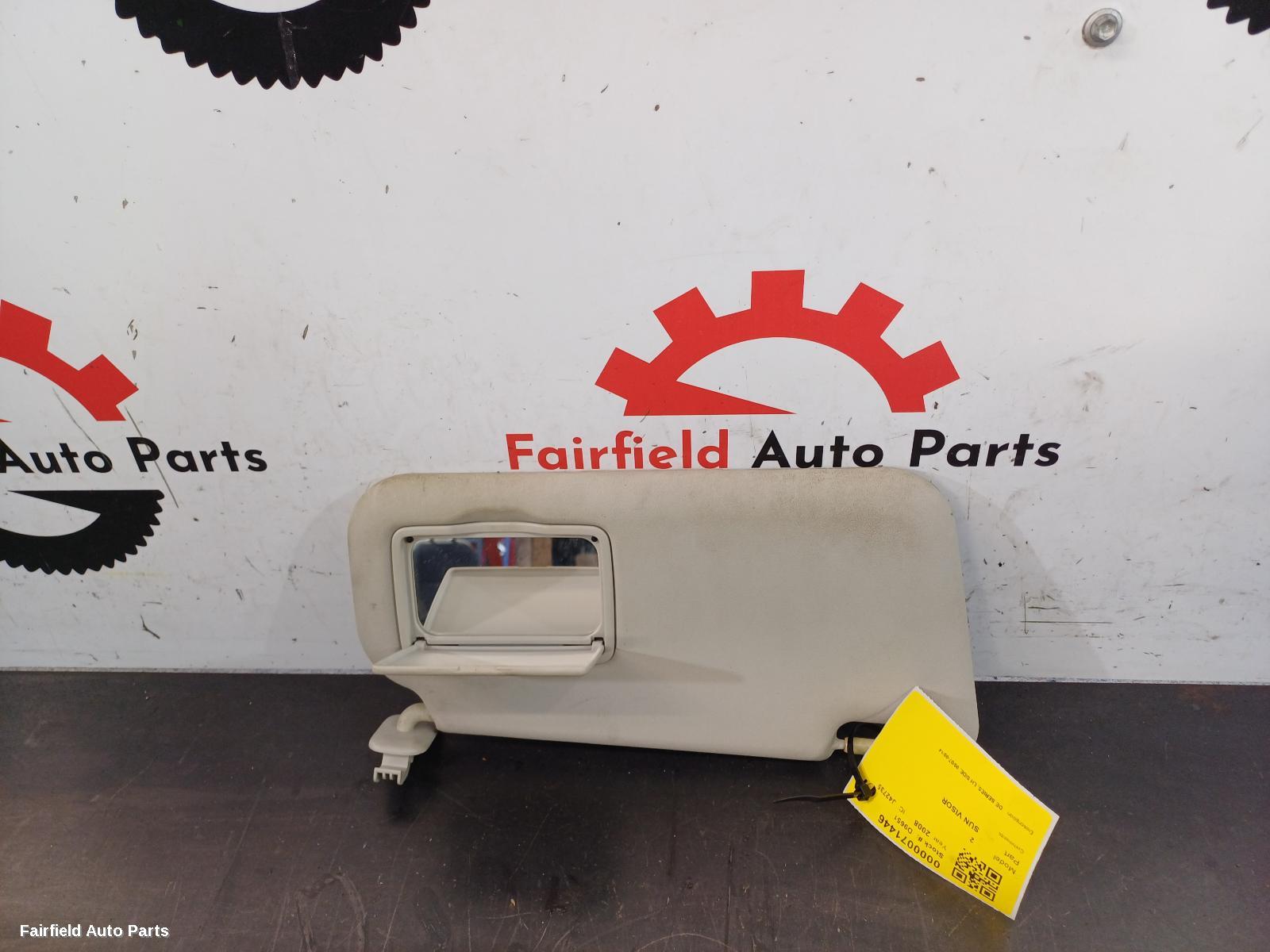 2007-2014 Mazda 2 Sunvisor
