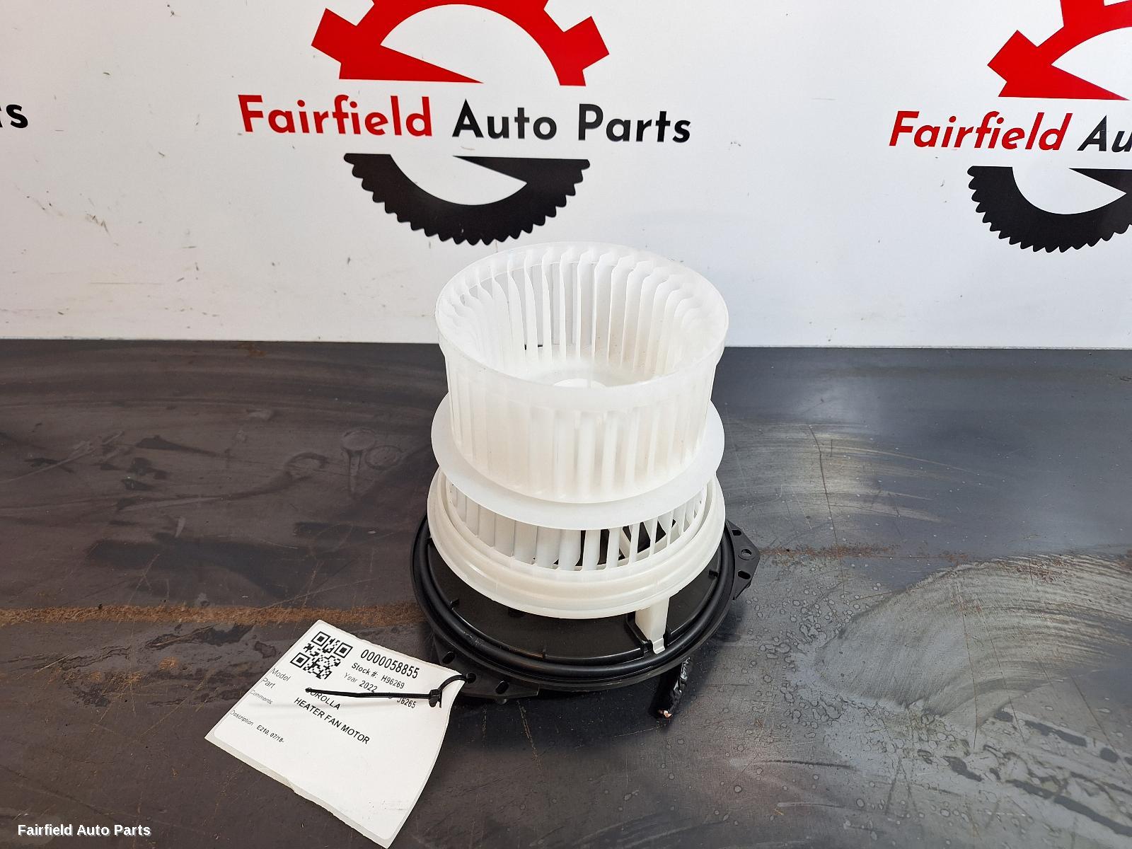 2018-2026 Toyota Corolla Heater Fan Motor