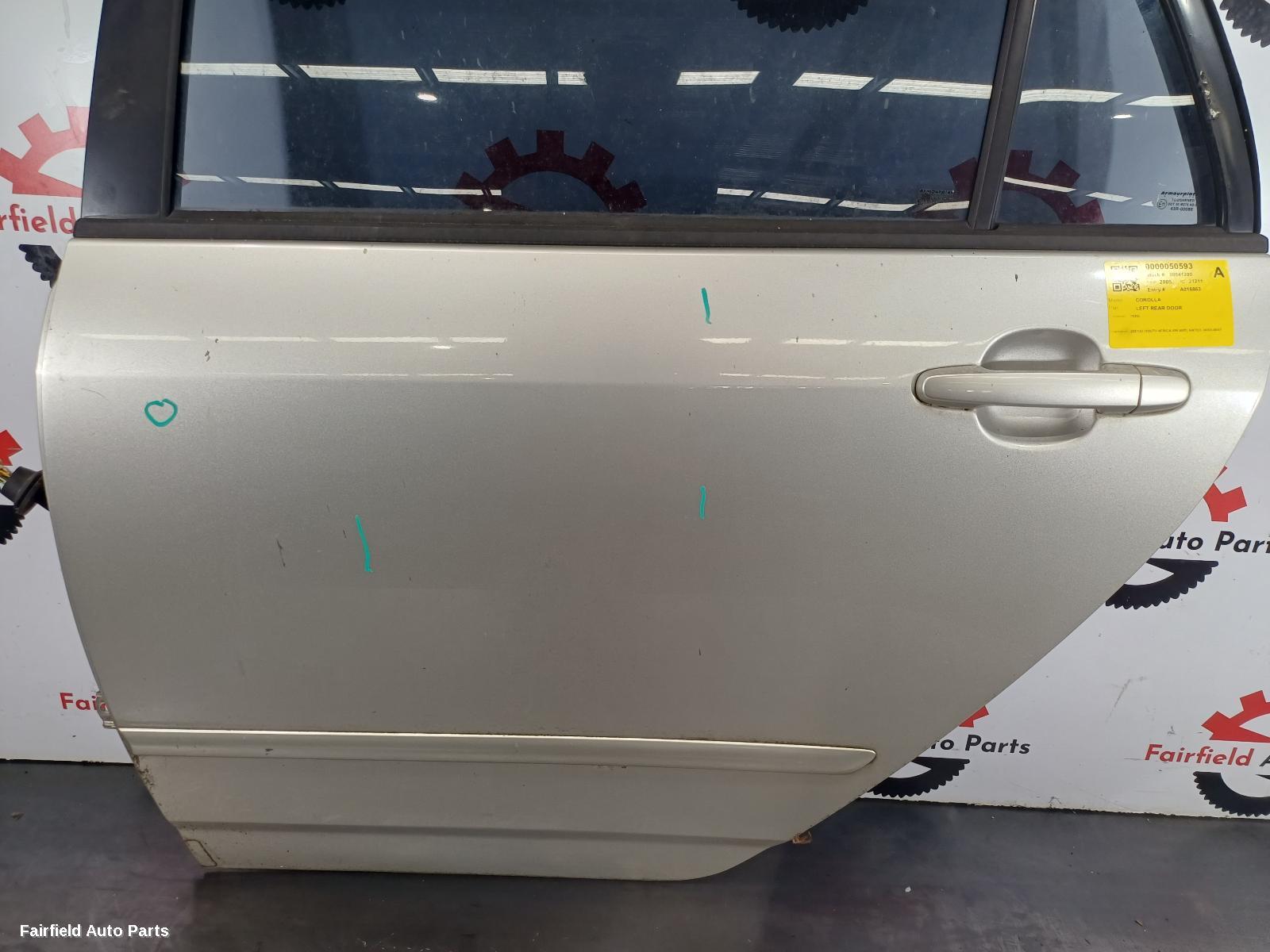 2003-2007 Toyota Corolla Left Rear Door Sliding