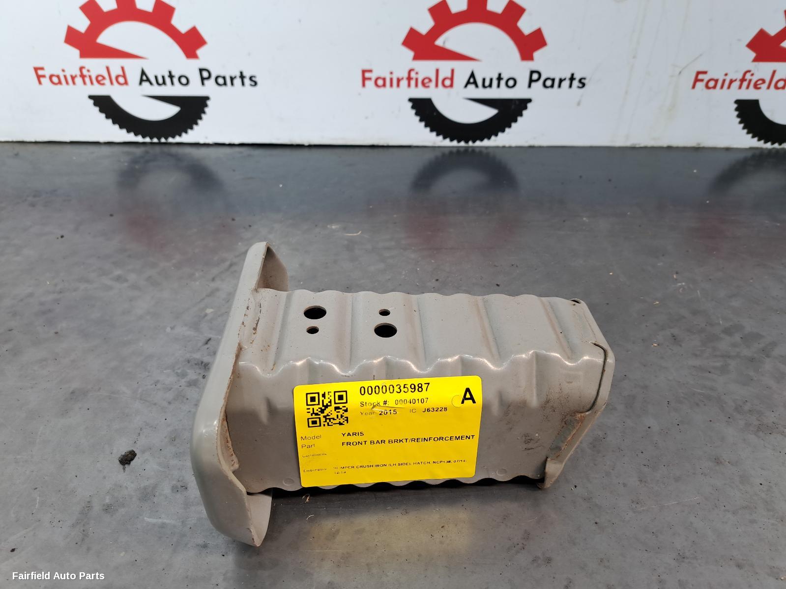 2014-2019 Toyota Yaris F Bar Reinforc Brack