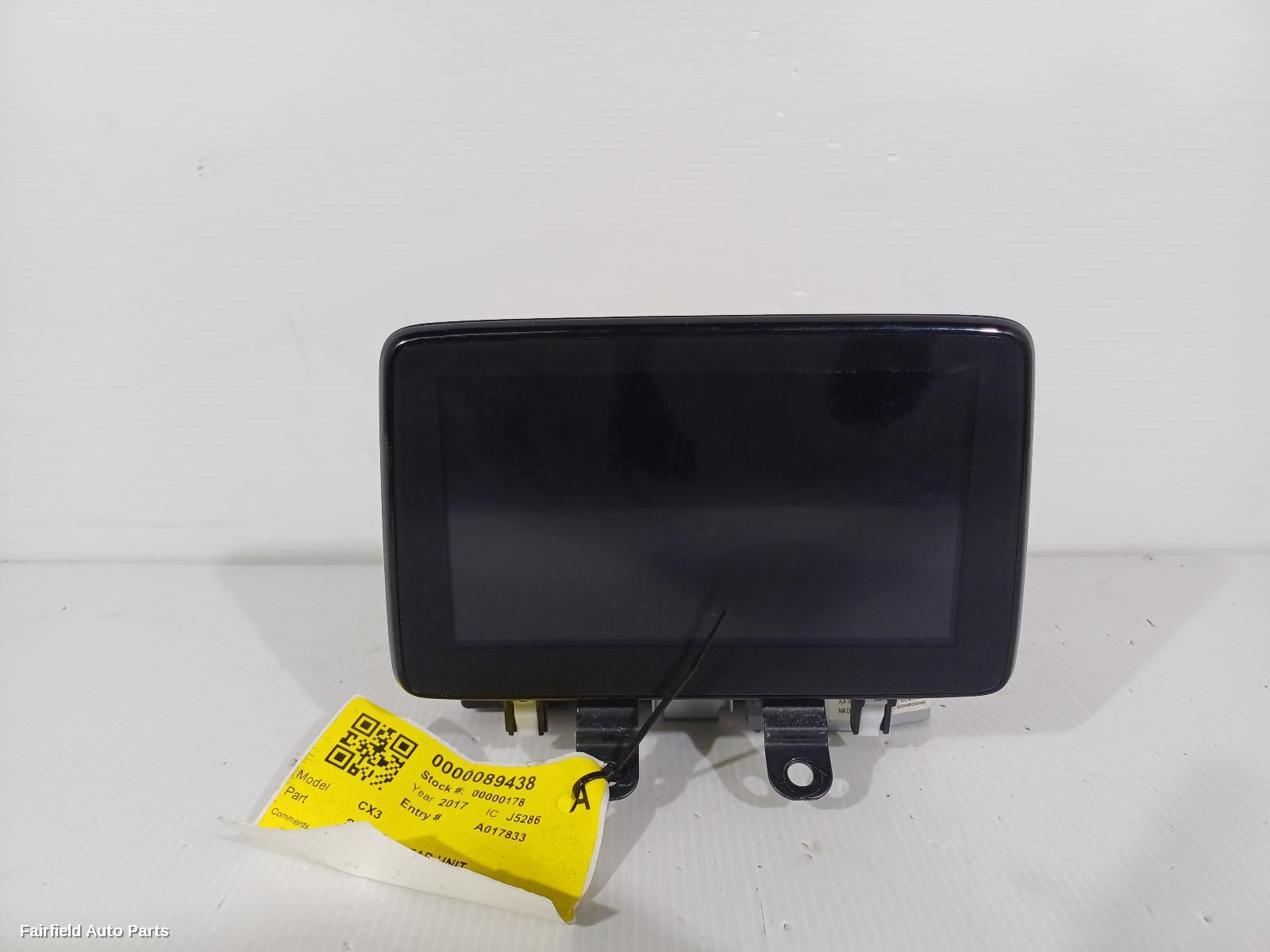 2015-2022 Mazda Cx3 Radio Cd Dvd Sat Tv