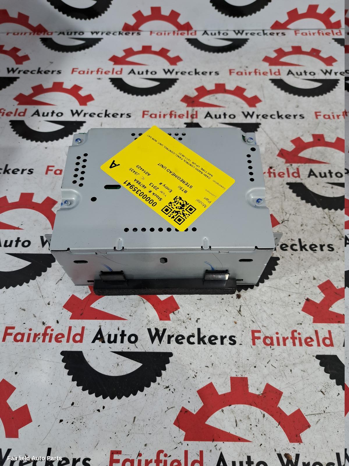 2011-2020 Mazda Bt50 Radio Cd Dvd Sat Tv