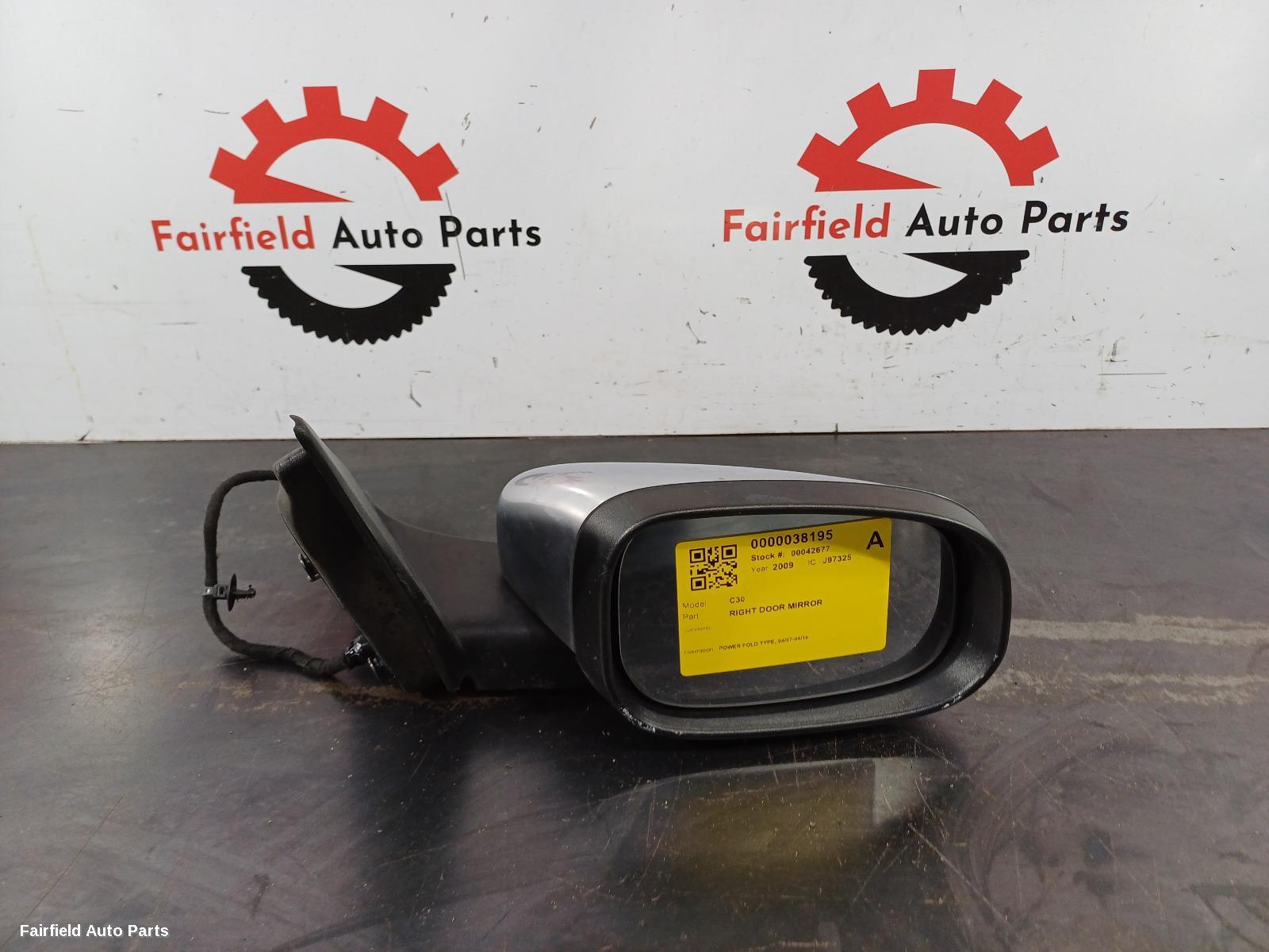 2007-2010 Volvo C30 Right Door Mirror