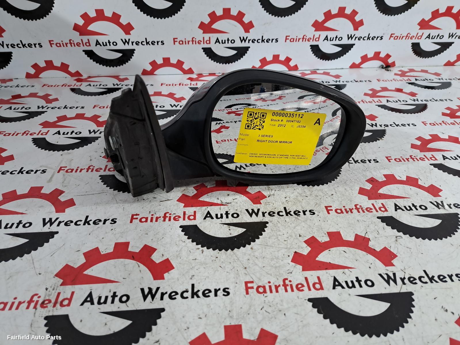2008-2012 Bmw 3 Series Right Door Mirror