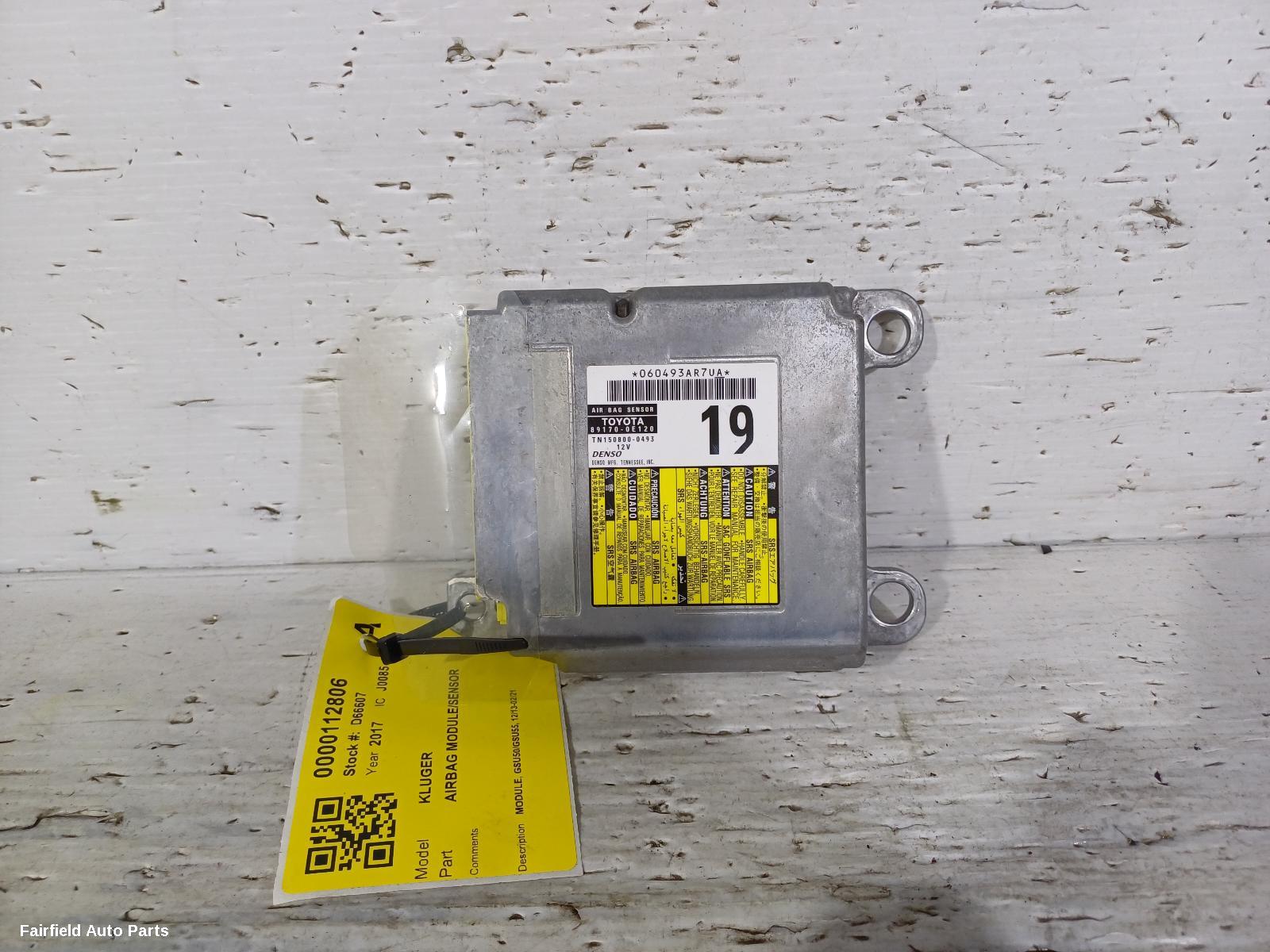 2013-2021 Toyota Kluger Airbag Module Sensor