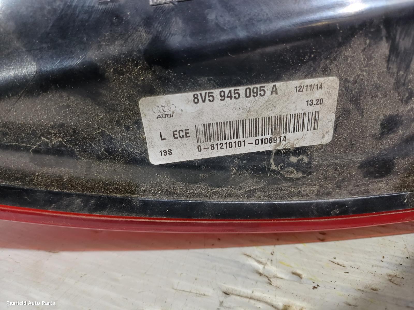 2013-2016 Audi A3 Left Taillight