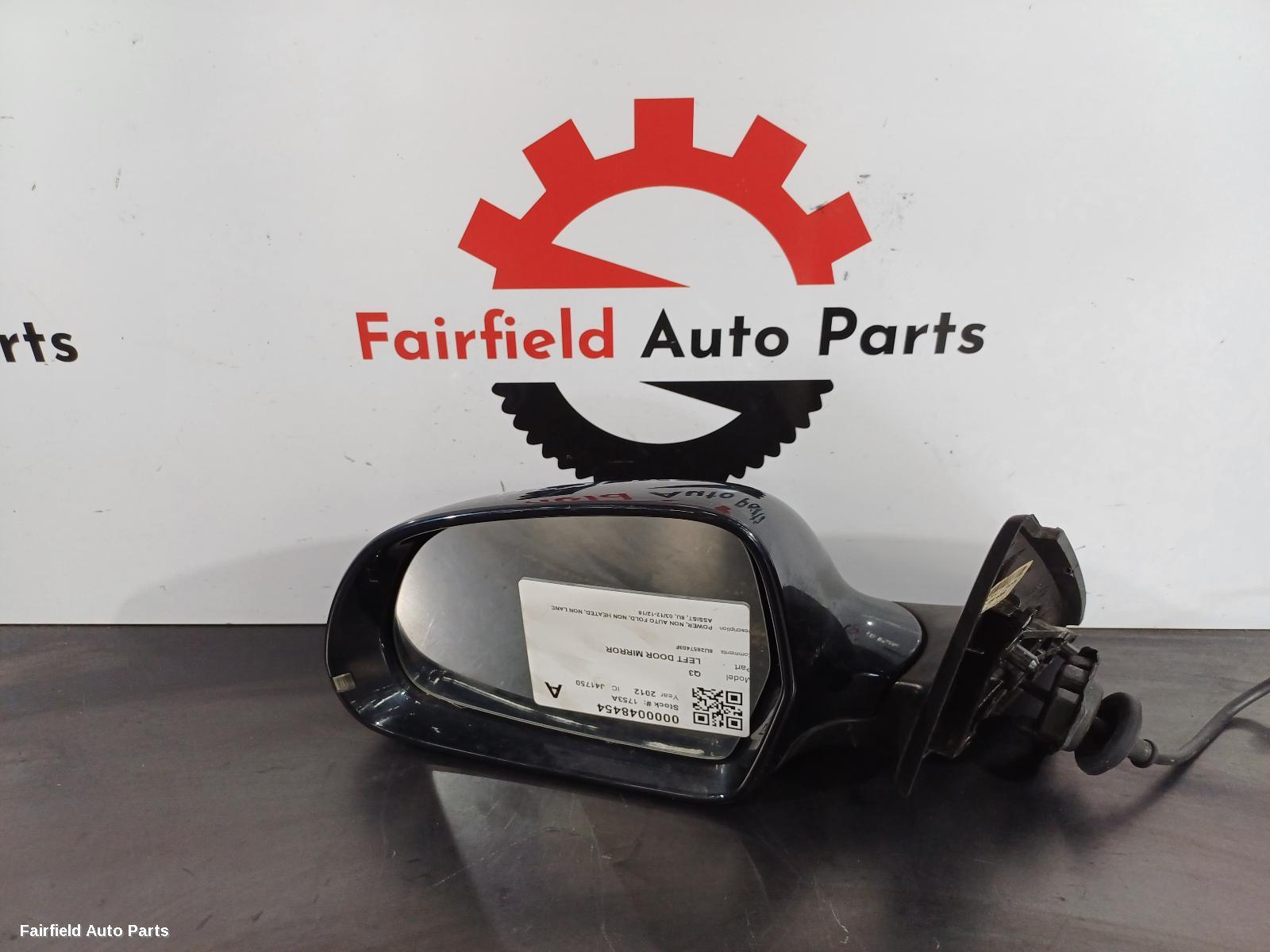 2012-2018 Audi Q3 Left Door Mirror