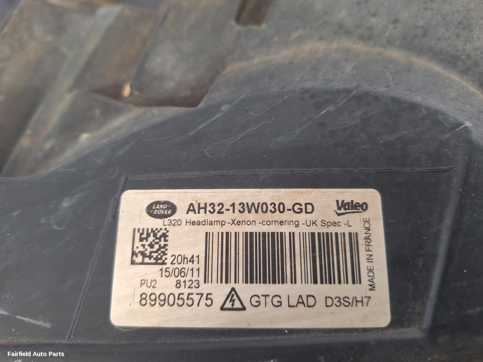 2009-2013 Land Rover Rangerover Sport Left Headlamp