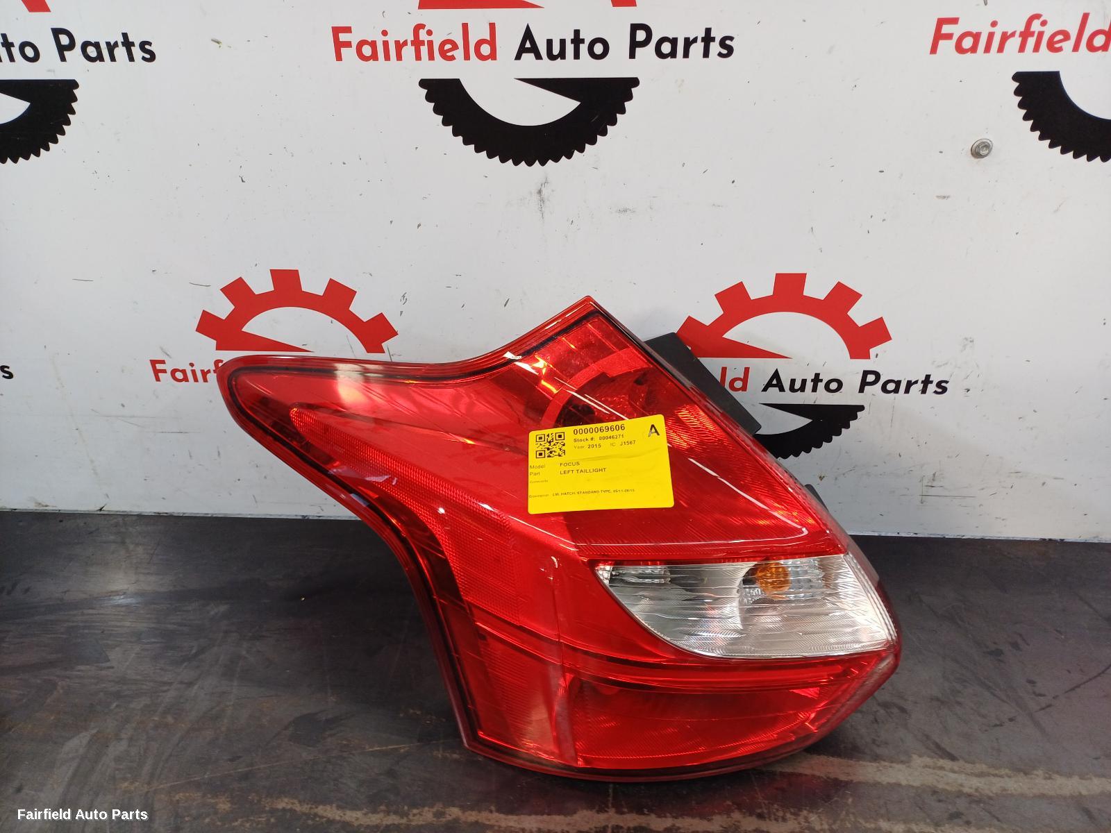 2011-2015 Ford Focus Left Taillight