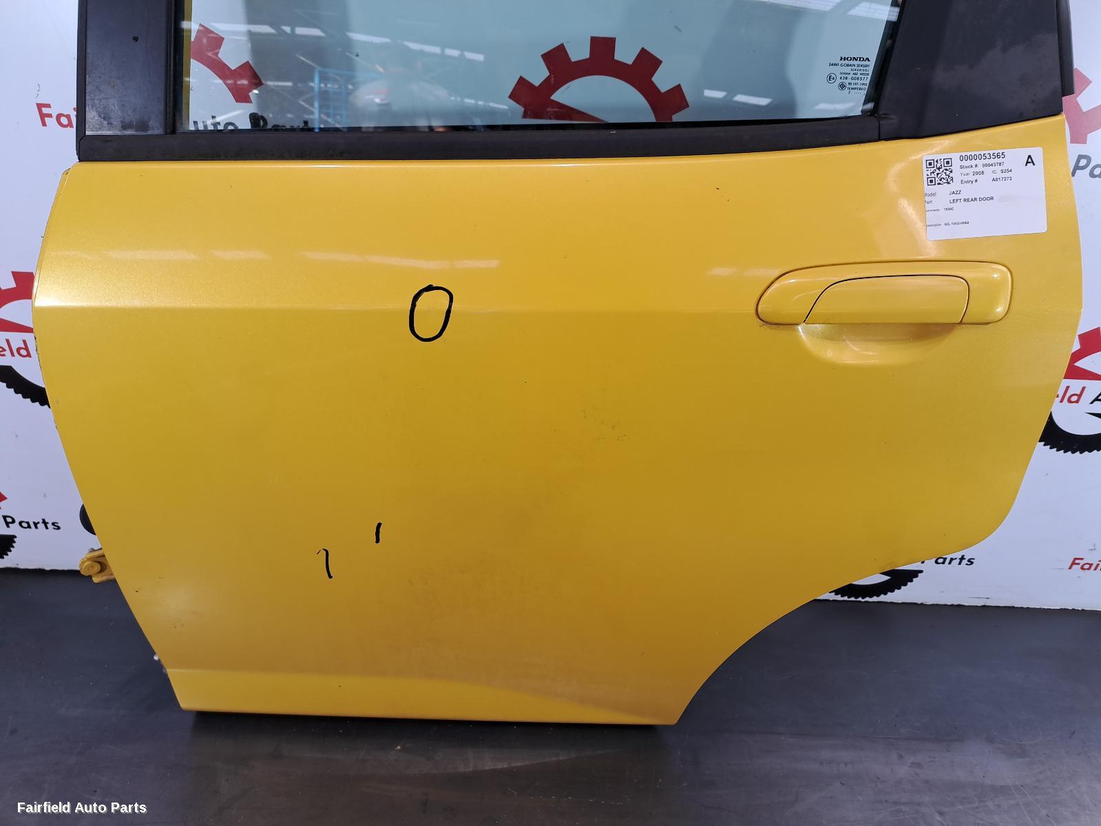 2002-2008 Honda Jazz Left Rear Door Sliding