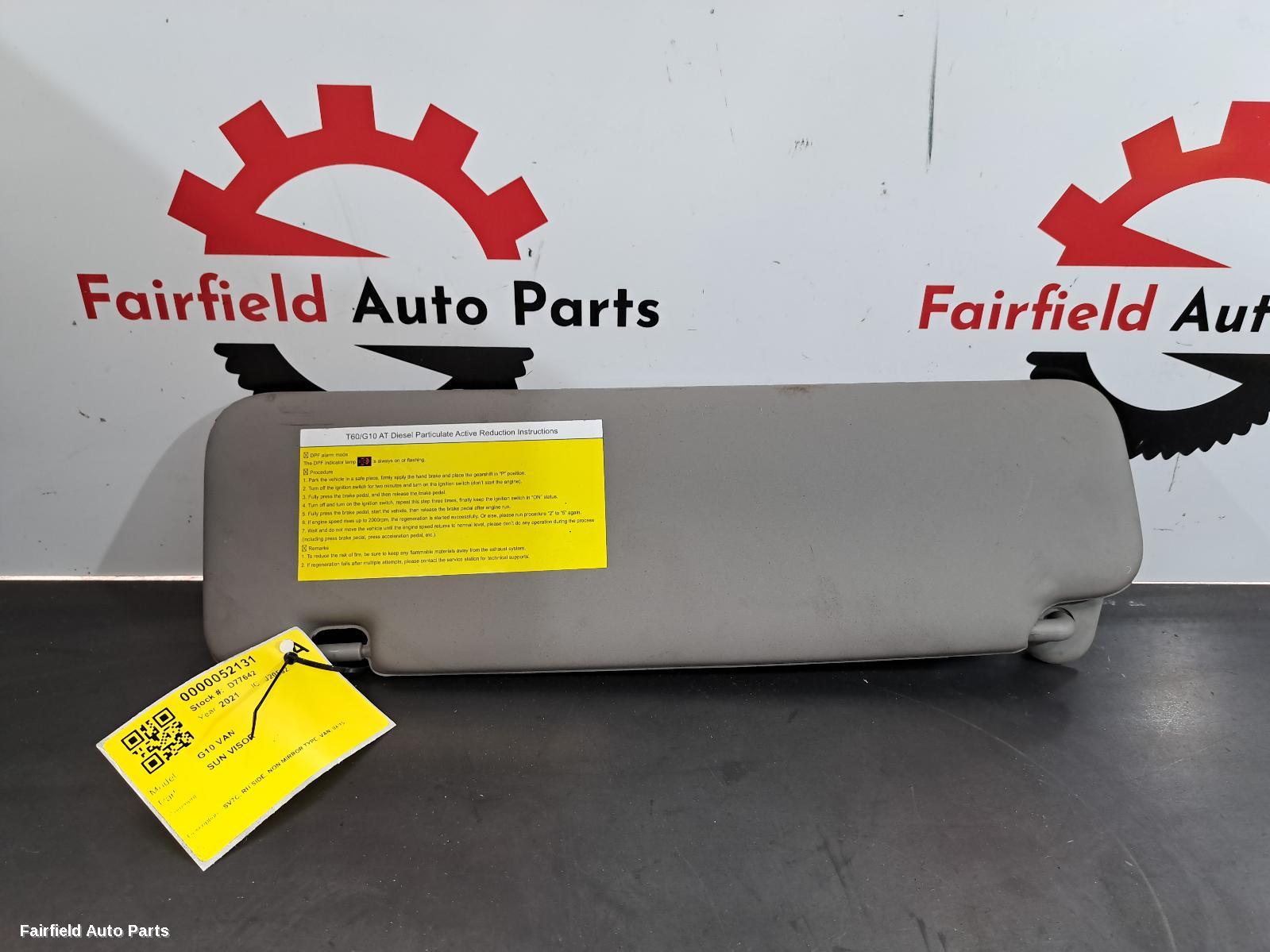 2015-2025 Ldv G10 Sunvisor