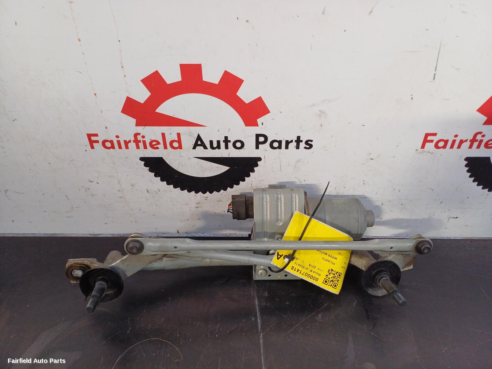 2017-2025 Kia Picanto Wiper Motor