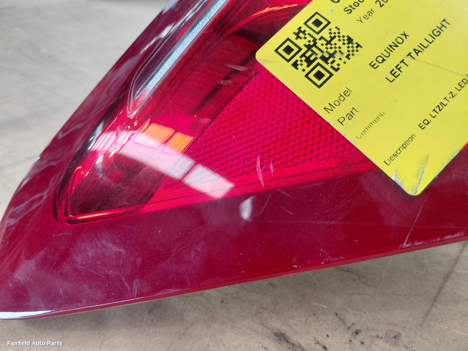 2017-2020 Holden Equinox Left Taillight