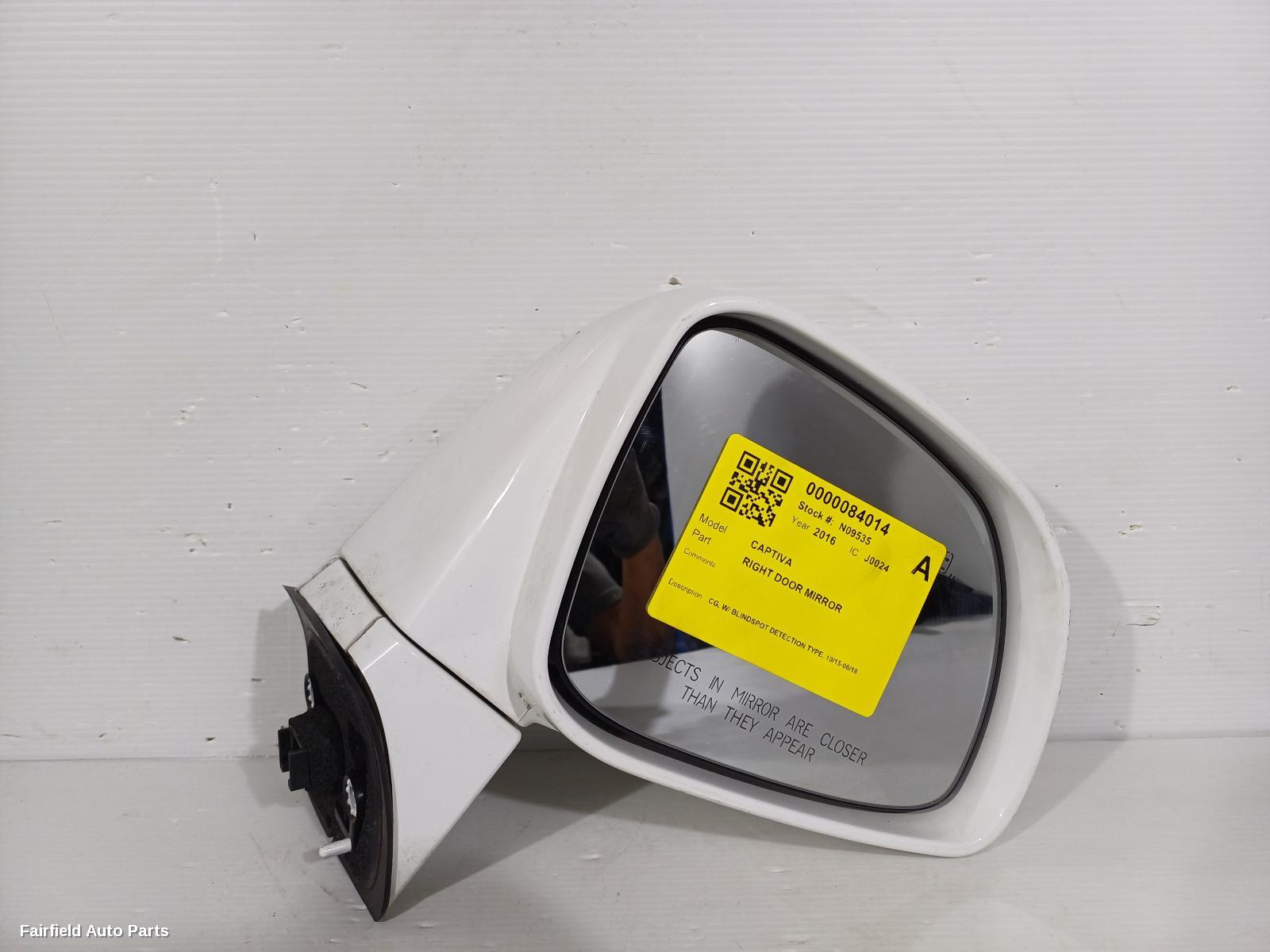 2015-2018 Holden Captiva Right Door Mirror