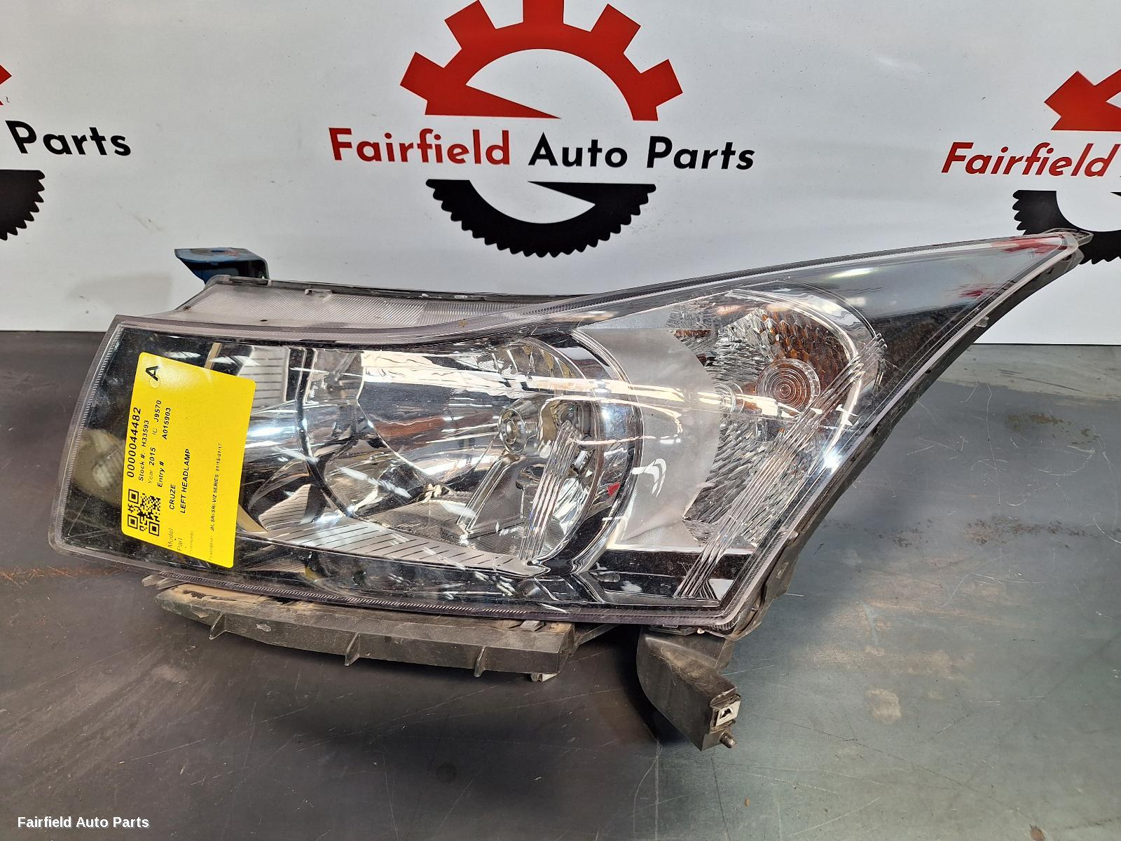 2015-2017 Holden Cruze Left Headlamp
