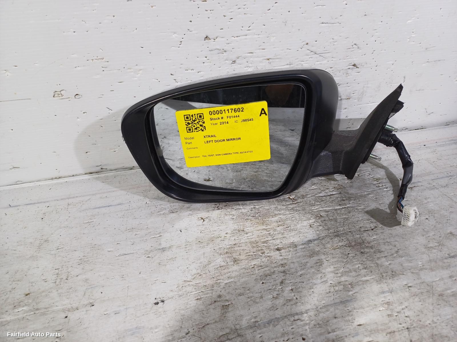 2014-2022 Nissan Xtrail Left Door Mirror