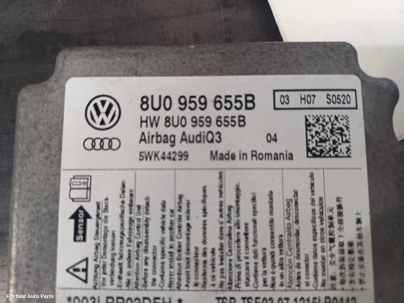 2012-2014 Audi Q3 Airbag Module Sensor