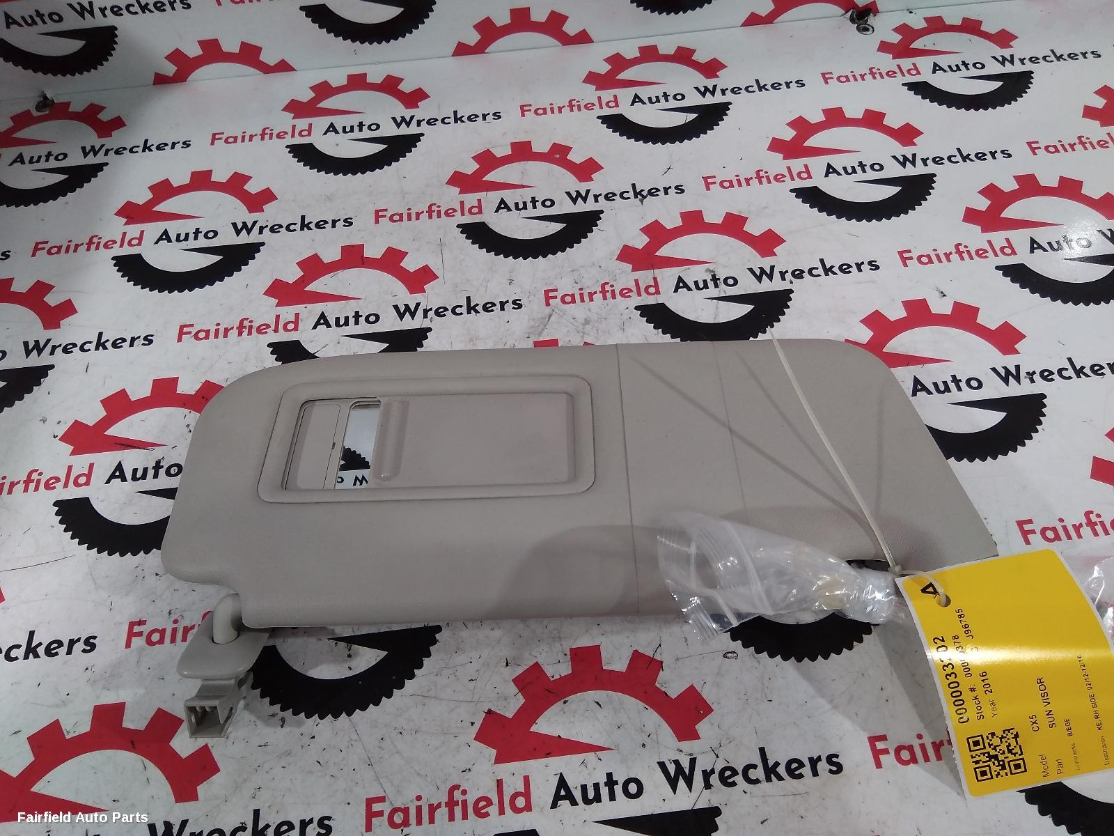2012-2016 Mazda Cx5 Sunvisor