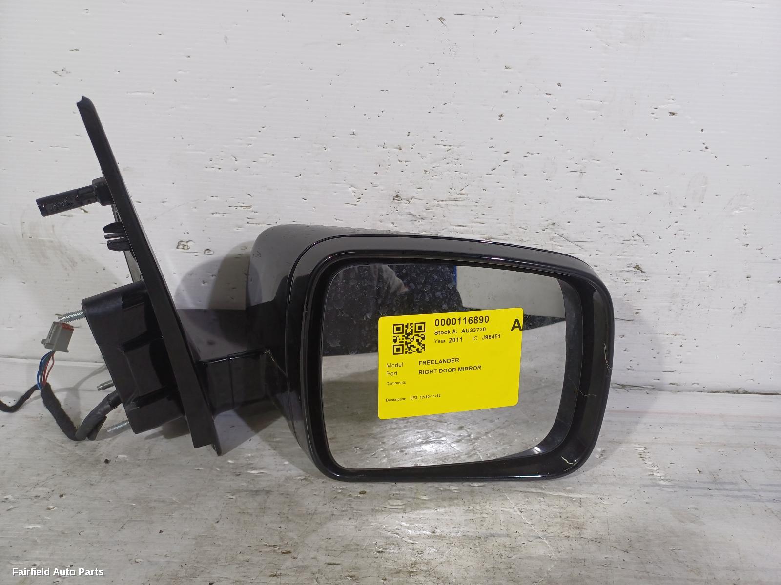 2010-2012 Land Rover Freelander Right Door Mirror