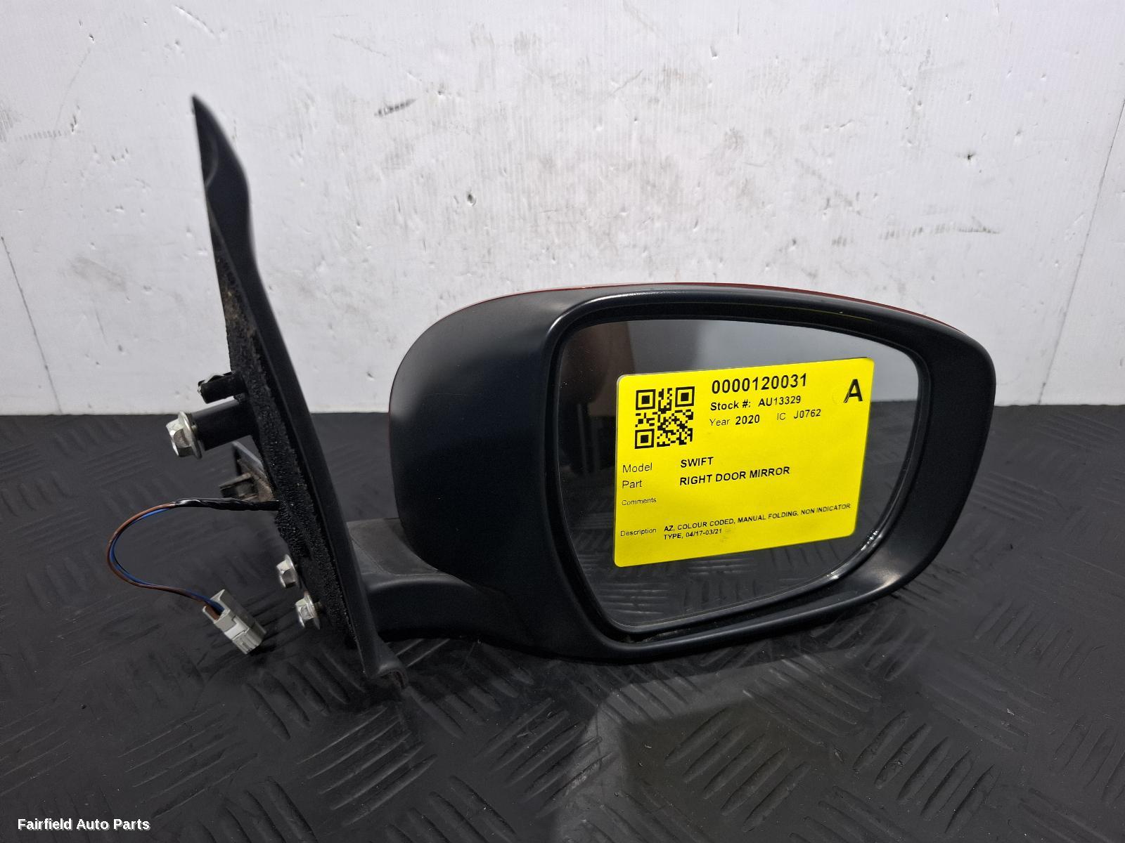 2017-2021 Suzuki Swift Right Door Mirror