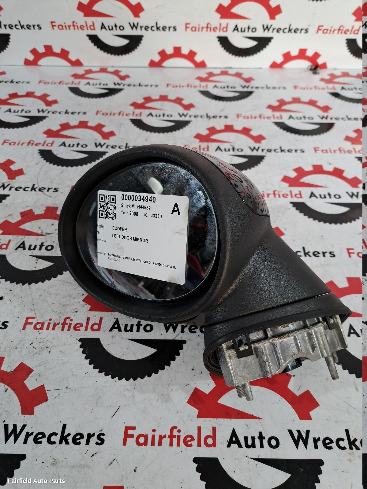 2007-2015 Mini Cooper Left Door Mirror