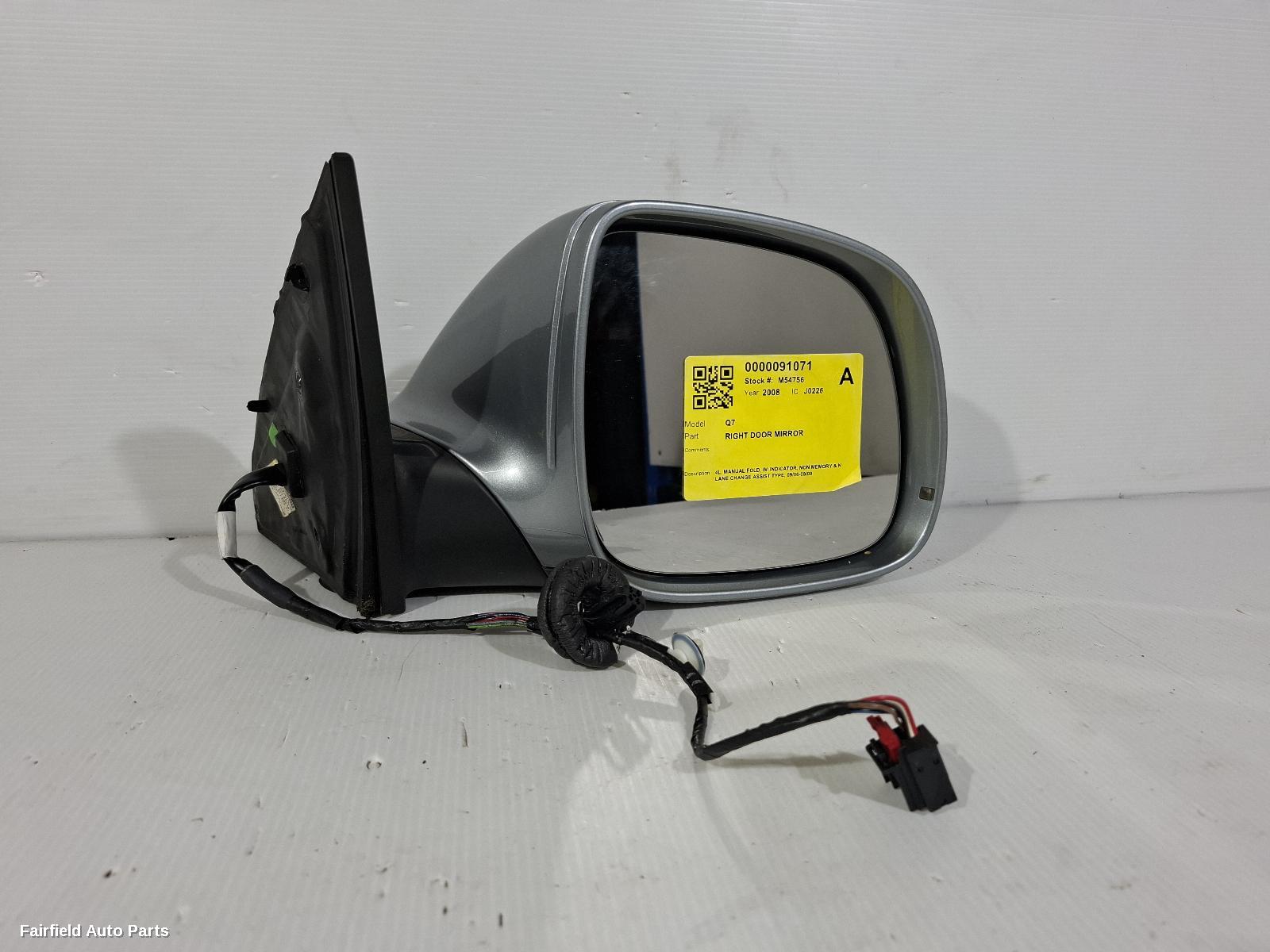2006-2009 Audi Q7 Right Door Mirror