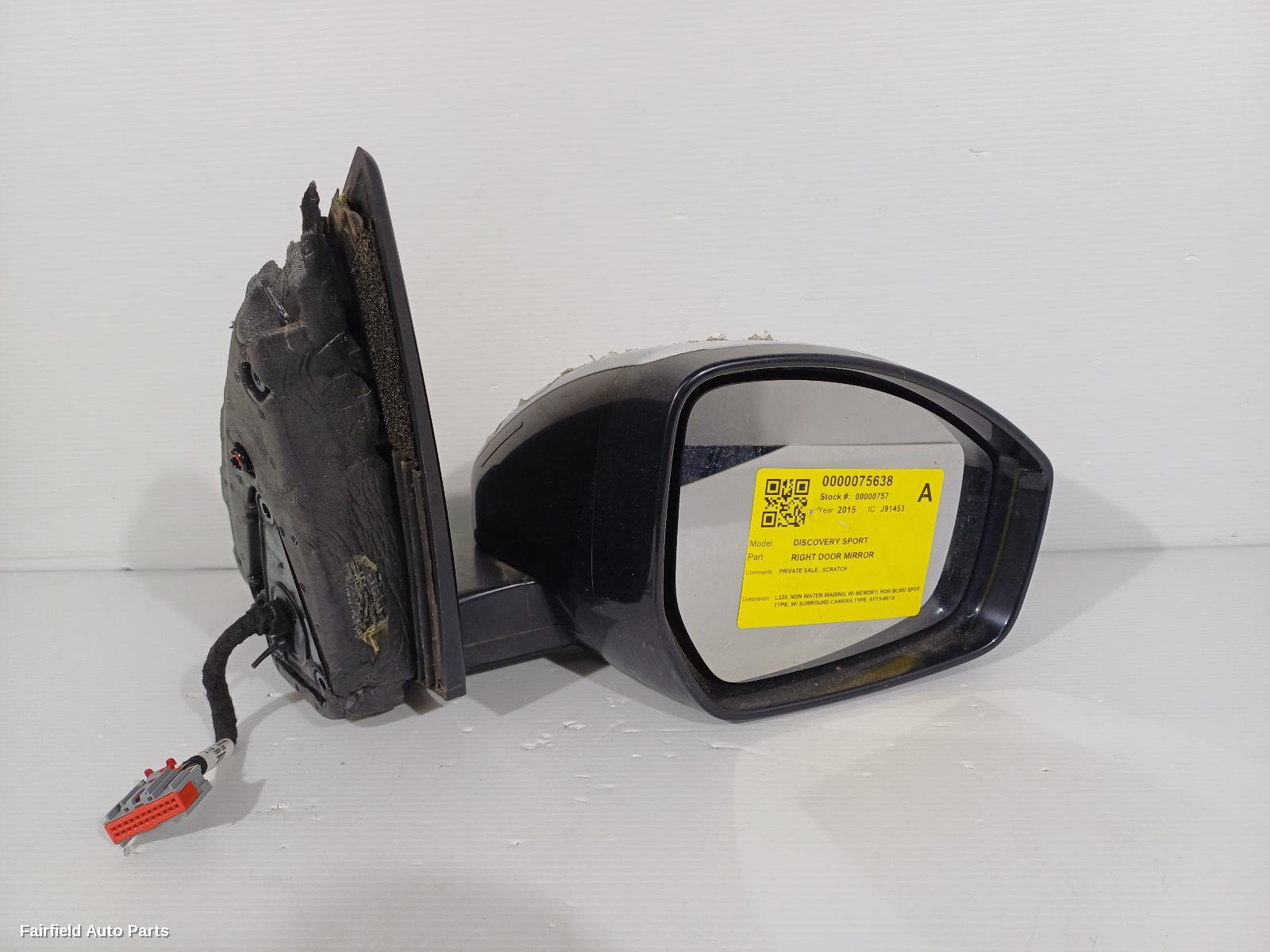 2015-2018 Land Rover Discovery Sport Right Door Mirror