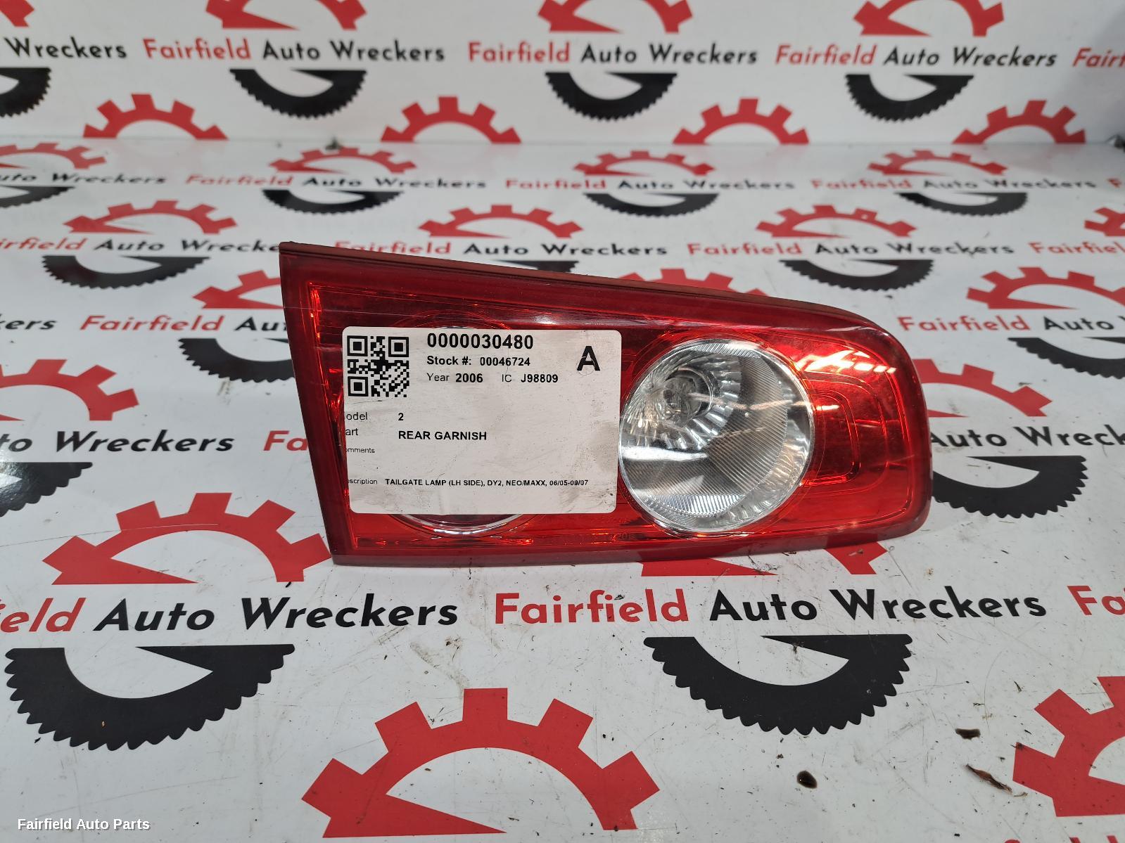 2005-2007 Mazda 2 Rear Garnish