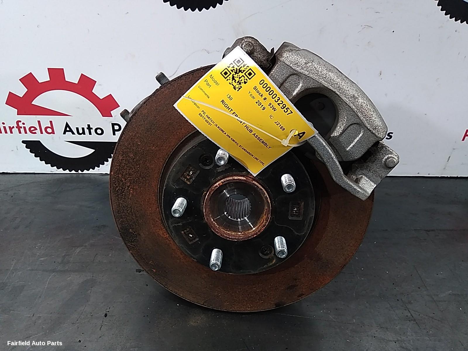 2017-2021 Hyundai I30 Right Front Hub Assembly