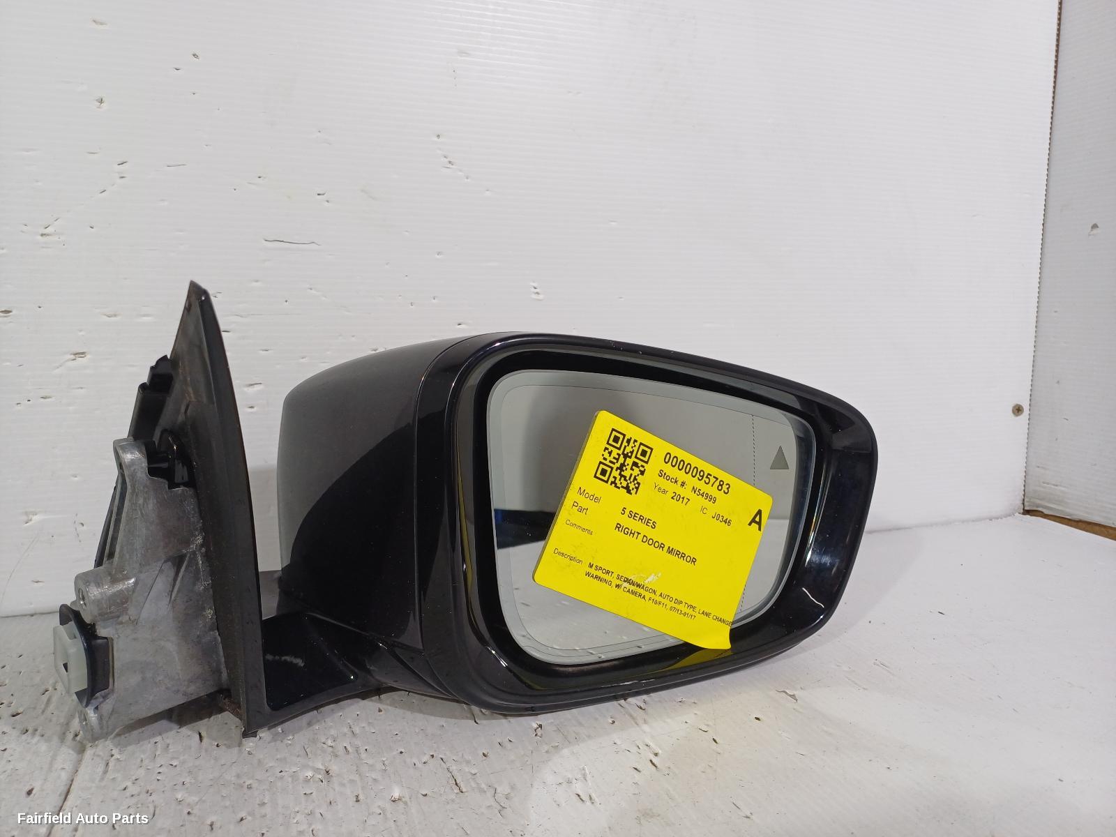 2013-2017 Bmw 5 Series Right Door Mirror