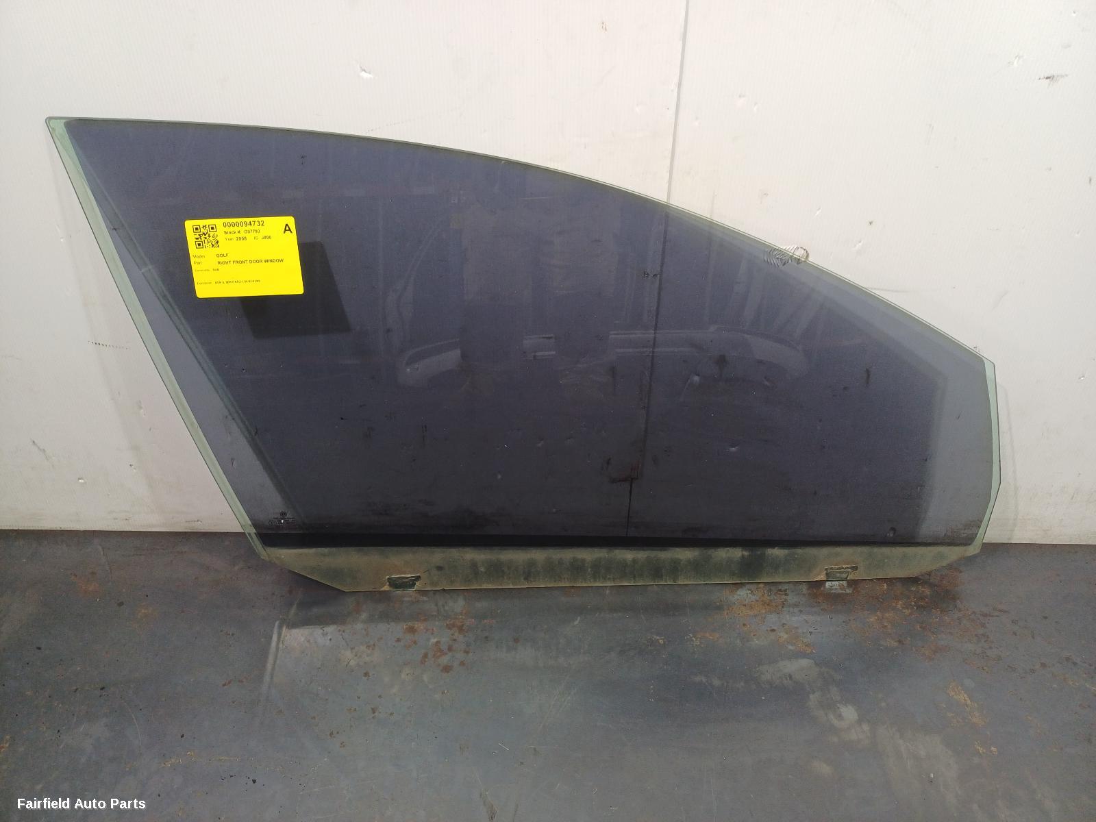 2004-2009 Volkswagen Golf Right Front Door Window