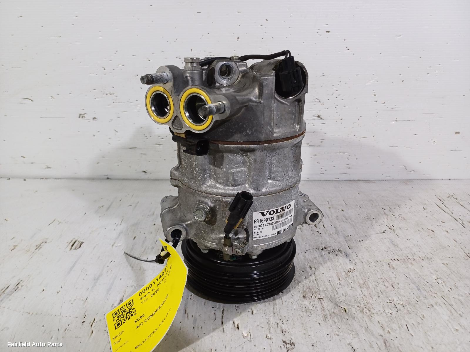 2015-2026 Volvo Xc90 A C Compressor