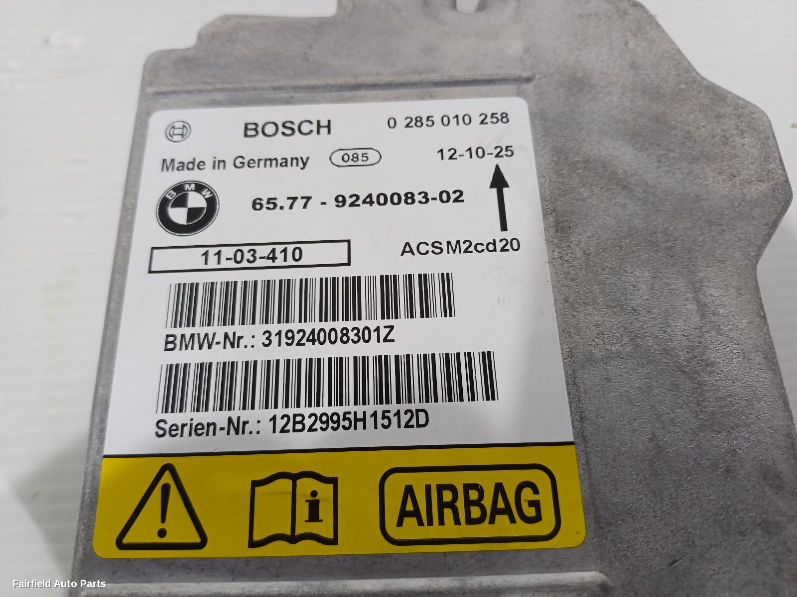 2007-2013 Bmw X5 Airbag Module Sensor