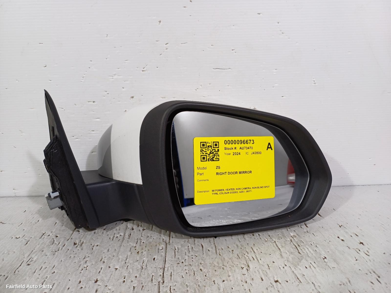 2017-2024 Mg Zs Right Door Mirror