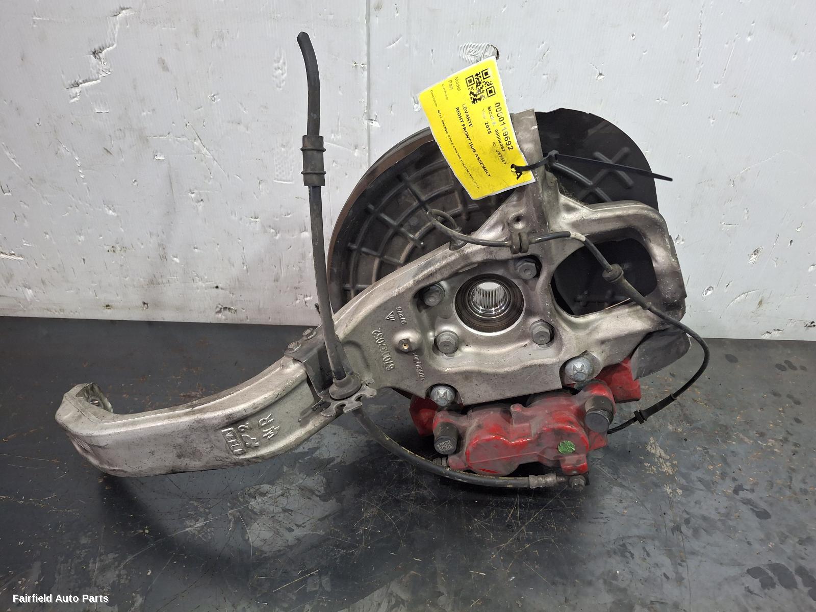 2016-2024 Maserati Levante Right Front Hub Assembly