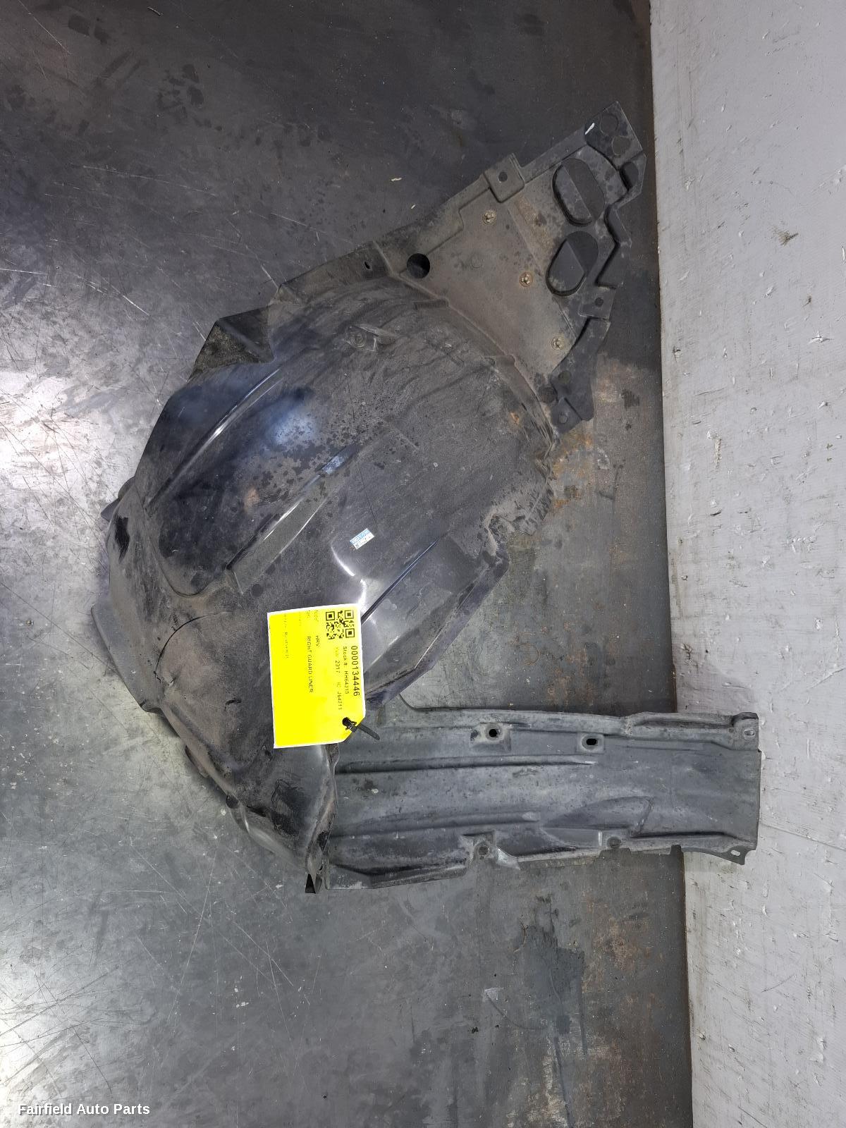 2014-2021 Honda Hrv Right Guard Liner