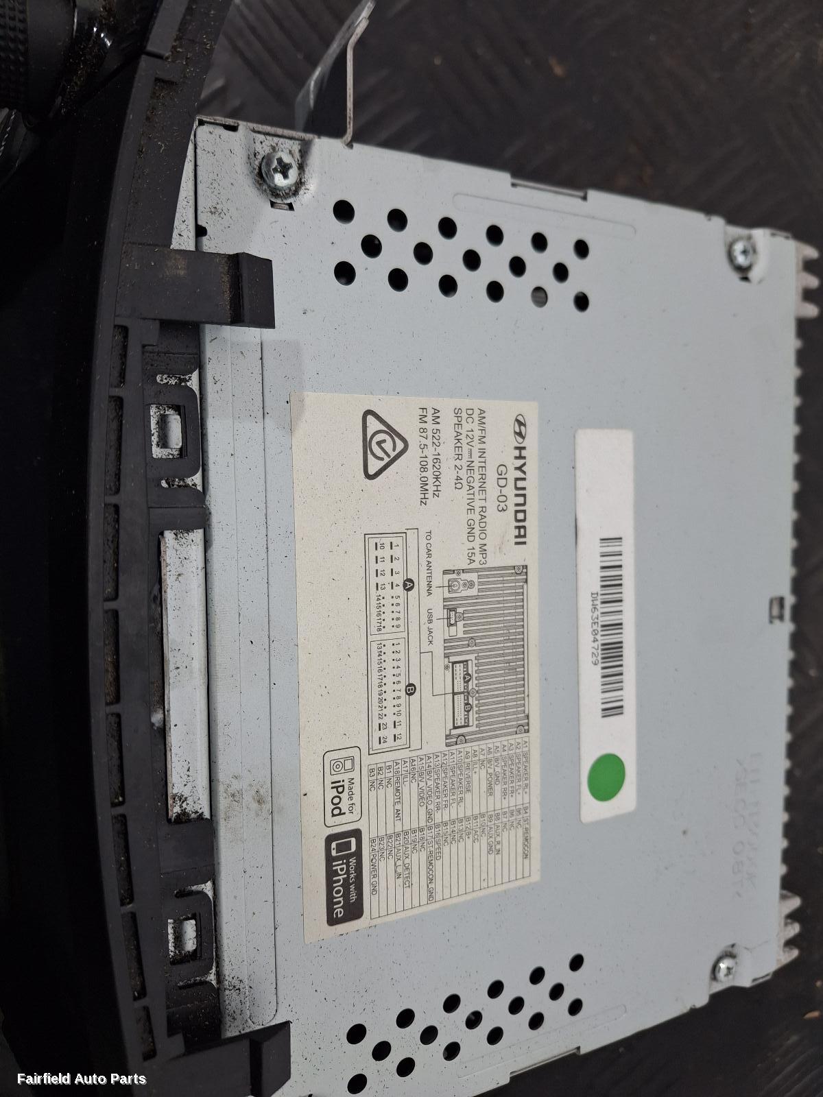 2012-2017 Hyundai I30 Radio Cd Dvd Sat Tv
