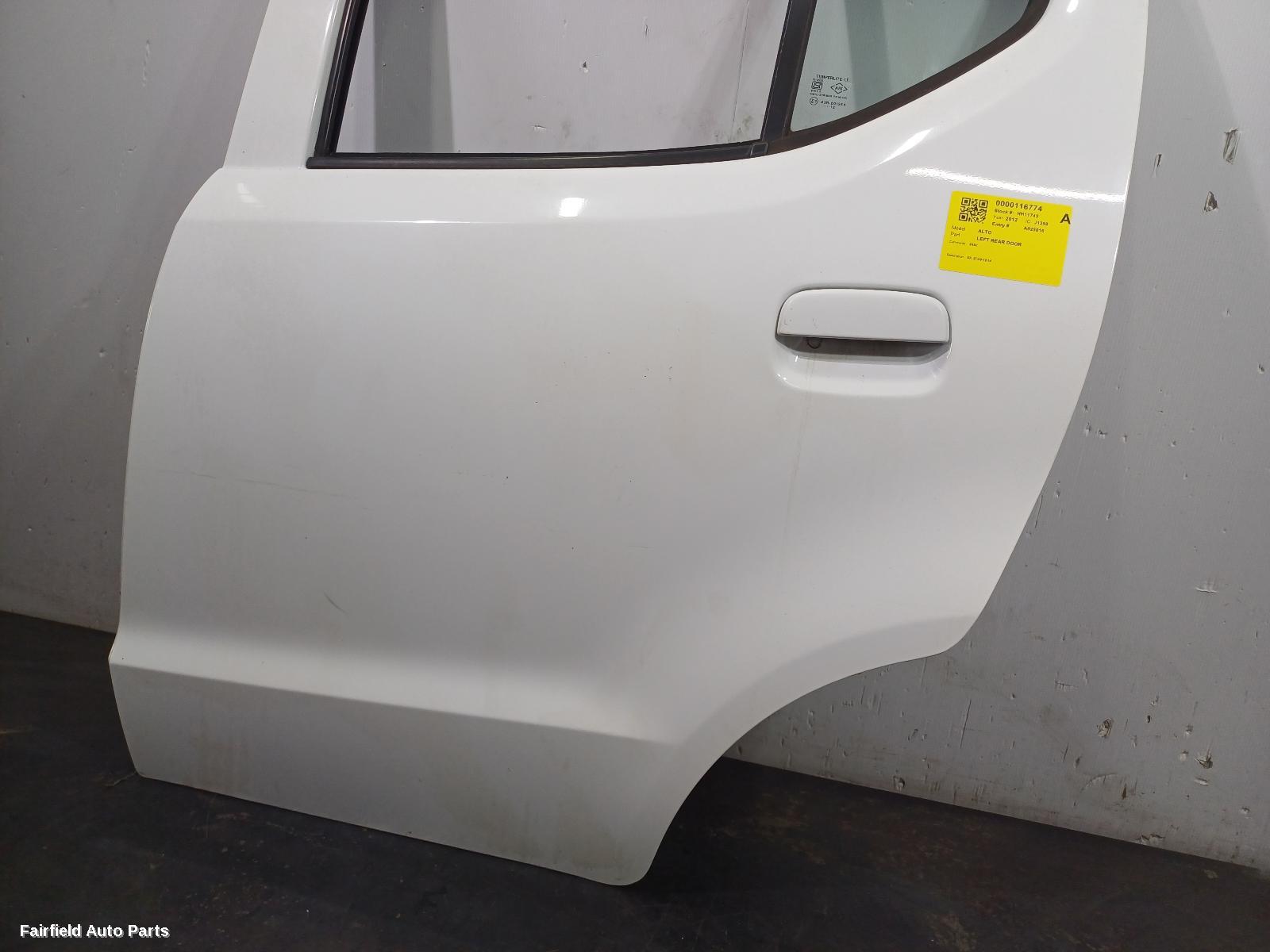 2009-2014 Suzuki Alto Left Rear Door Sliding