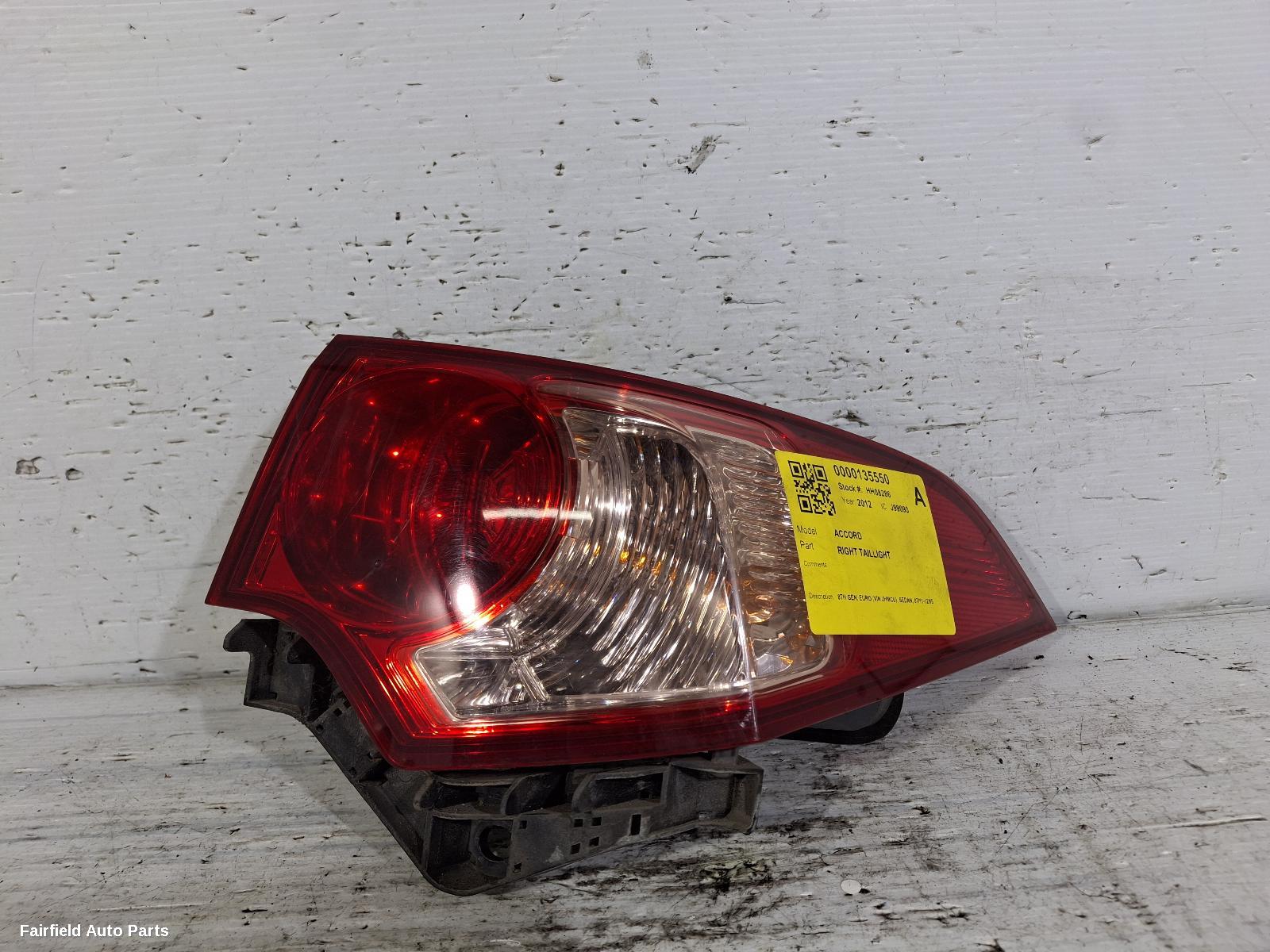 2011-2015 Honda Accord Right Taillight
