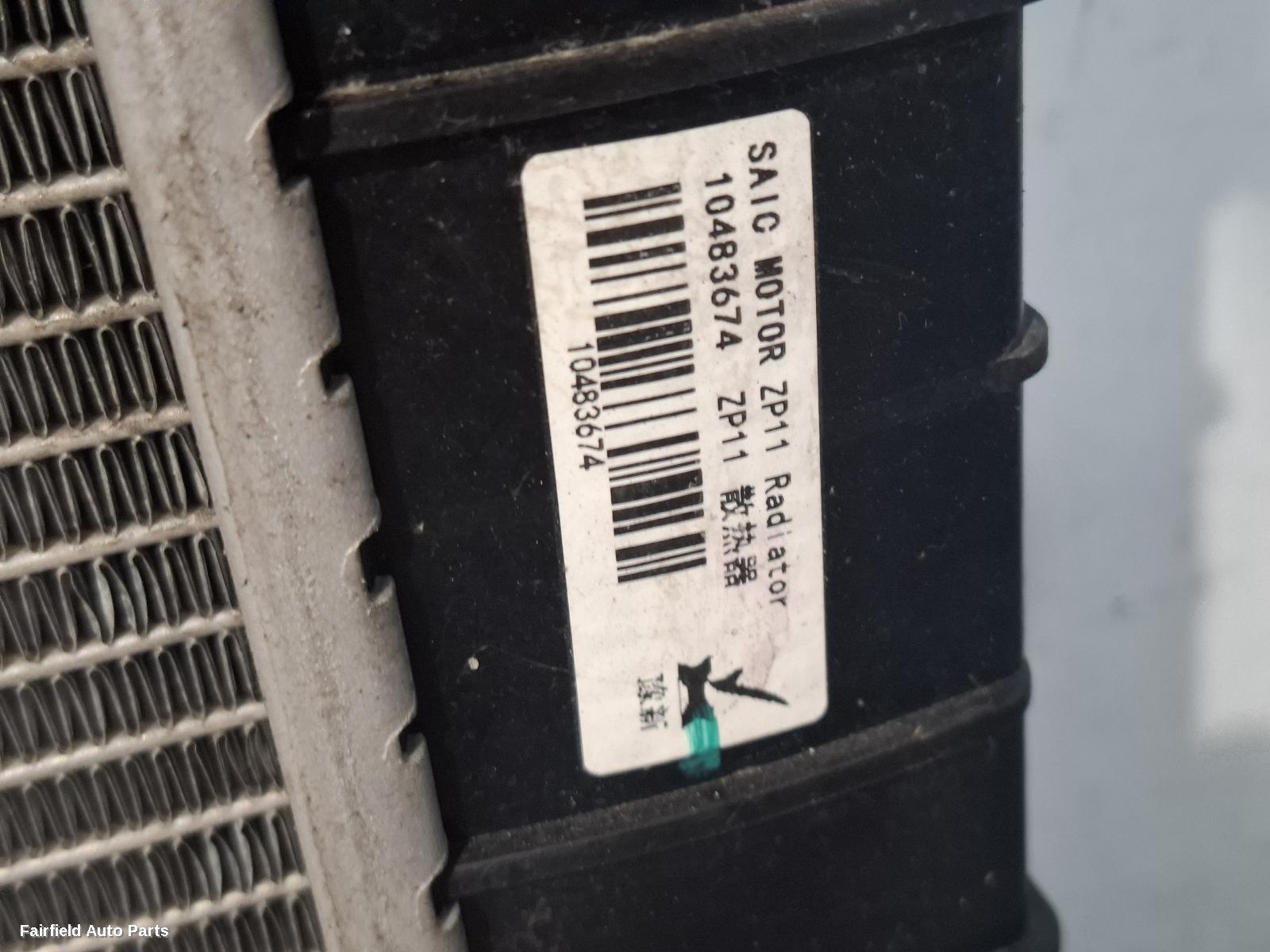 2018-2025 Mg Mg3 Radiator