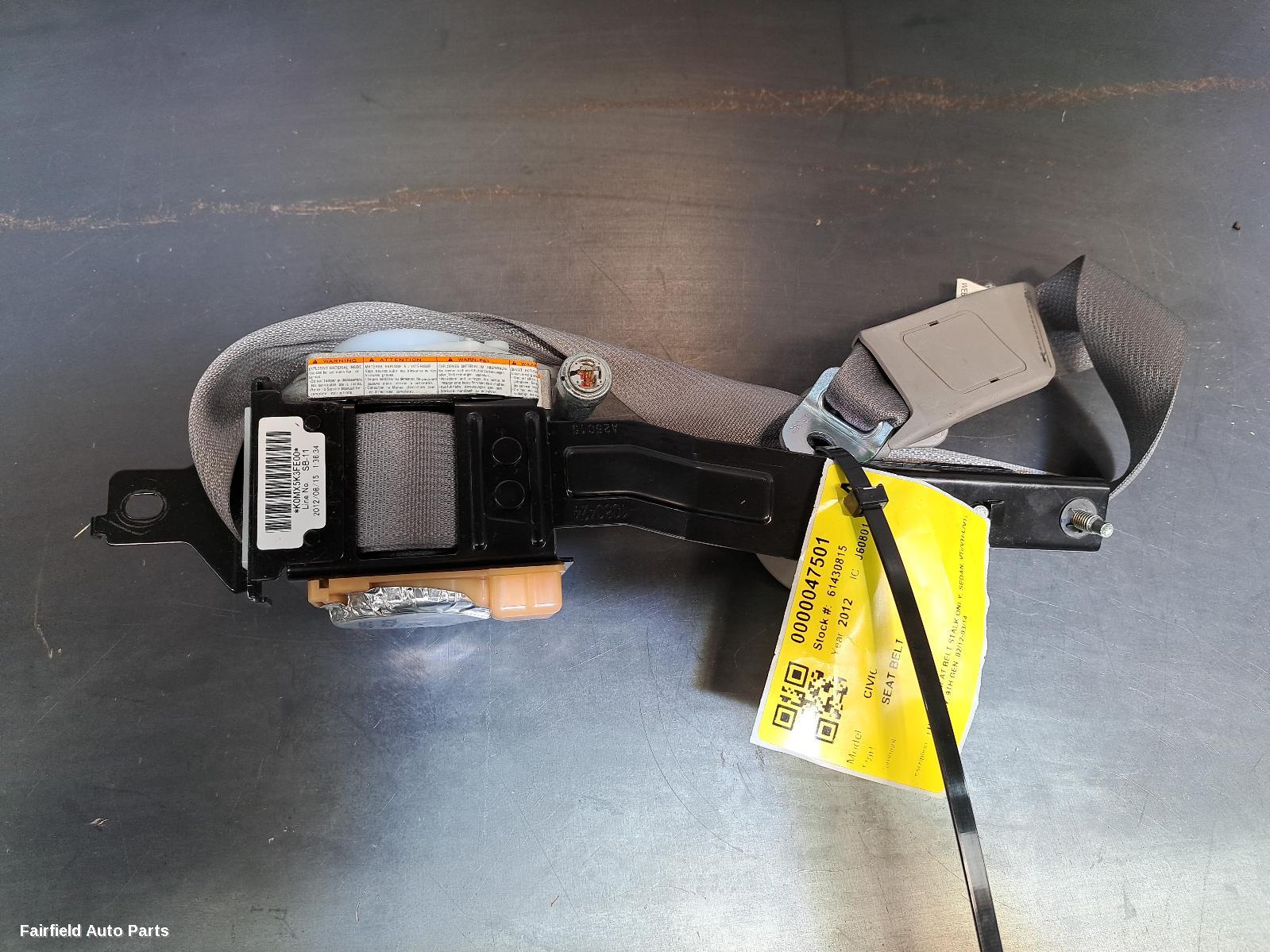 2012-2014 Honda Civic Seatbelt Stalk