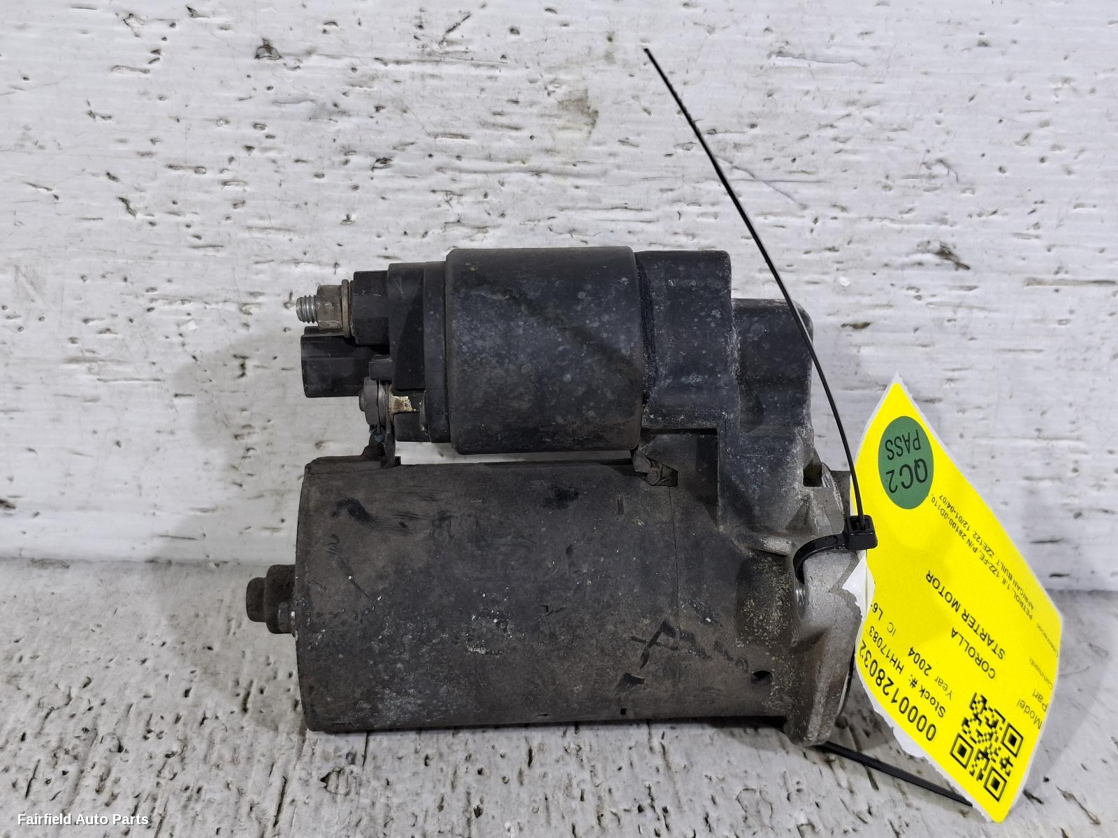 2001-2007 Toyota Corolla Starter