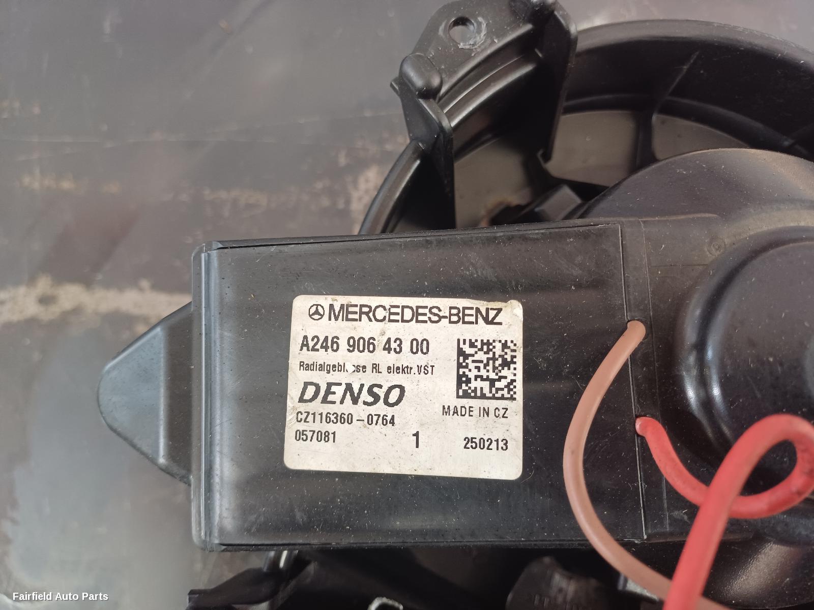 2012-2018 Mercedes A Class Heater Fan Motor