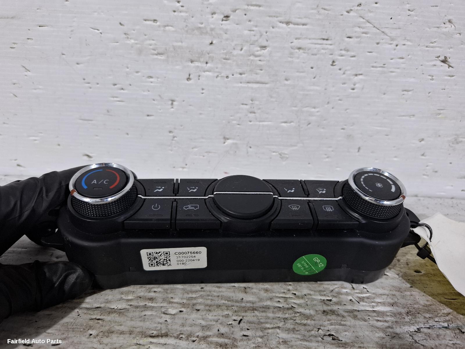 2020-2026 Ldv Deliver 9 Heater Ac Controls